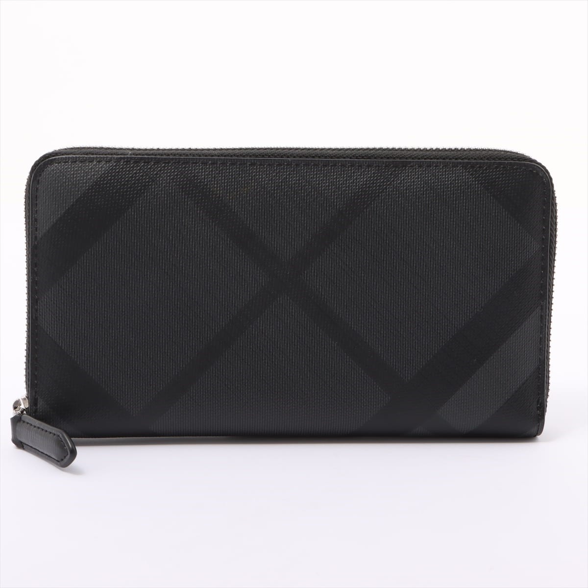 Burberry PVC & leather Round-Zip-Wallet Black