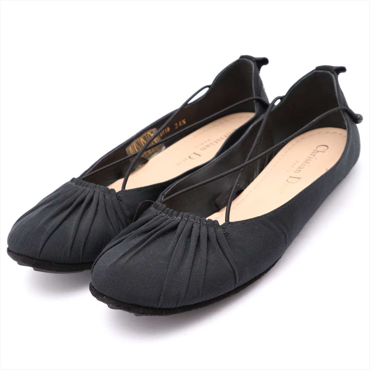 Christian Dior Fabric Ballet shoes 34.5 Ladies' Black DIOR ETOILE
