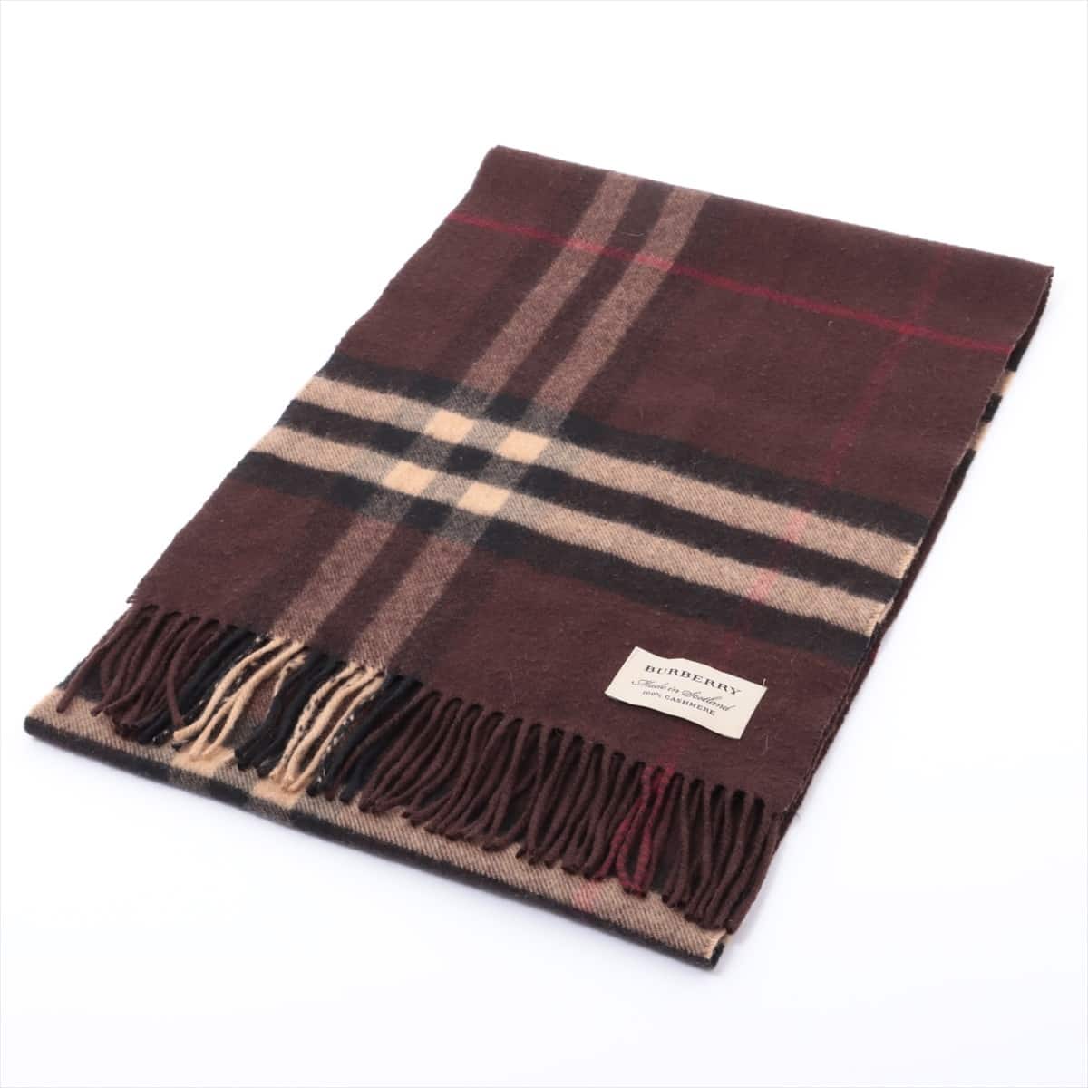 Burberry Scarf Cashmere Brown cheques