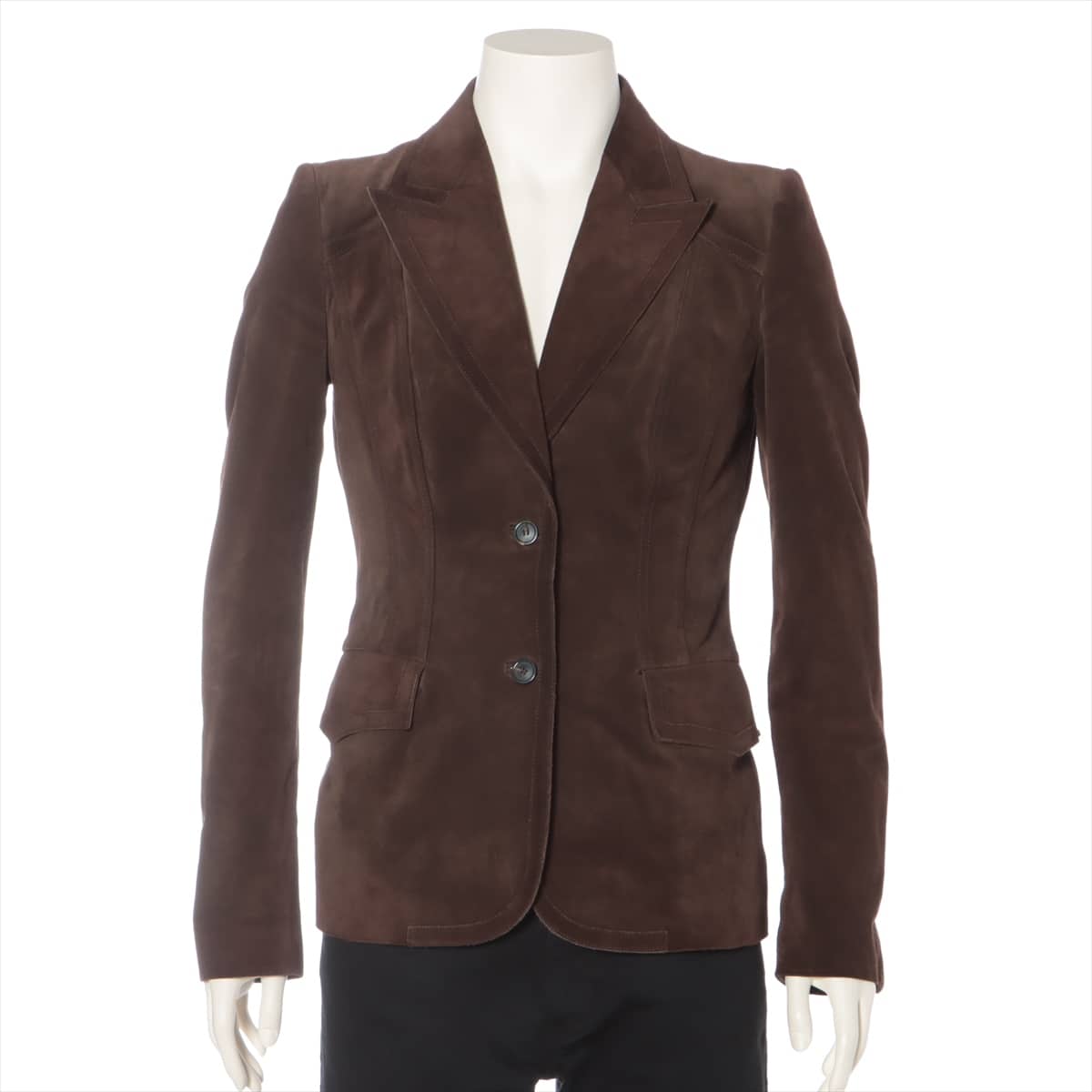 Gucci Suede Tailored jacket 44 Men's Brown
