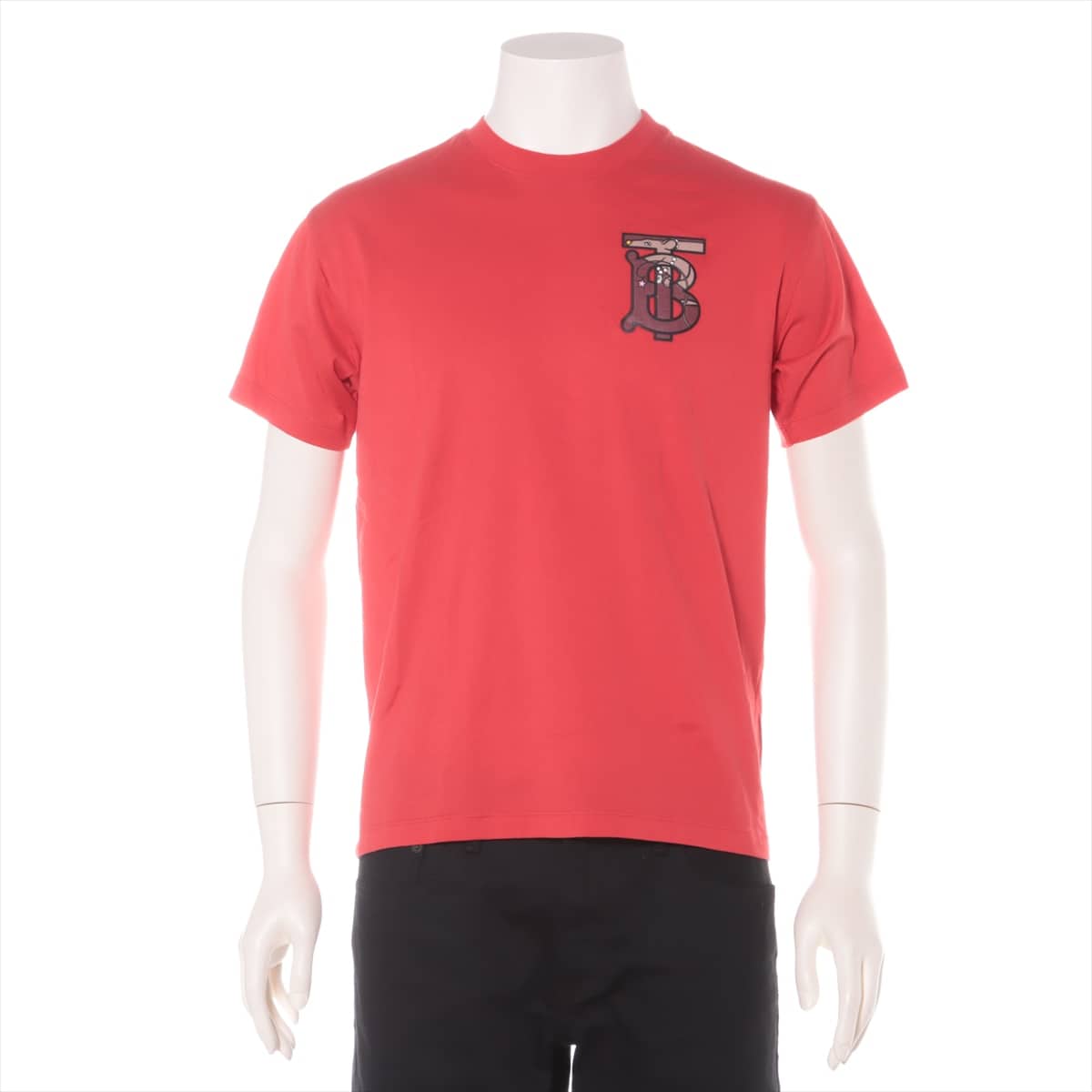 Burberry Cotton T-shirt XXS Men's Red  TB logo on chest