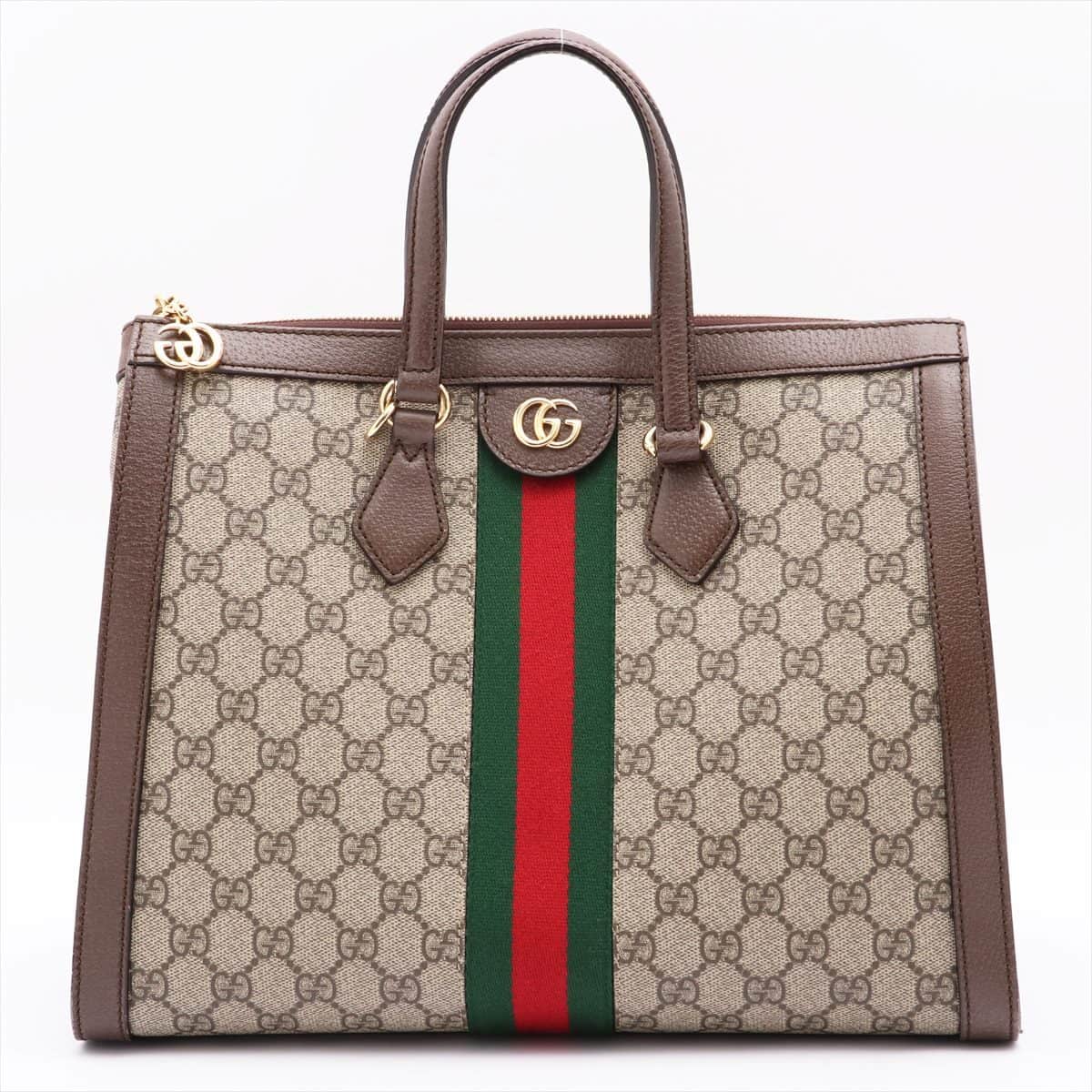 Gucci GG Supreme Ophidia 2way handbag Beige 524537