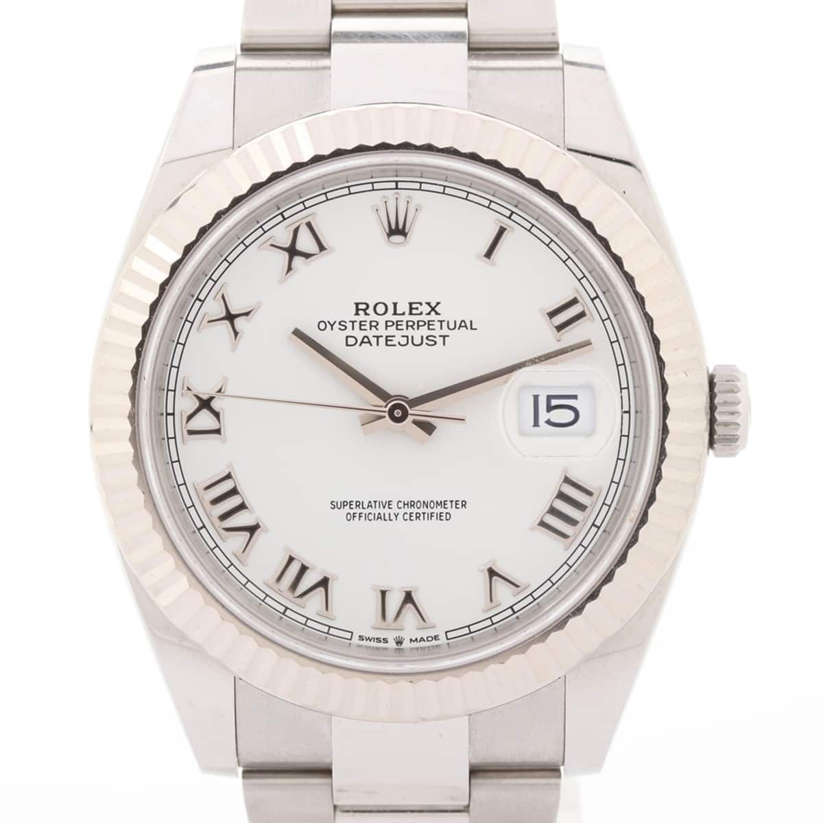 Rolex Datejust 126334 SS×WG AT White-Face Extra Link 1