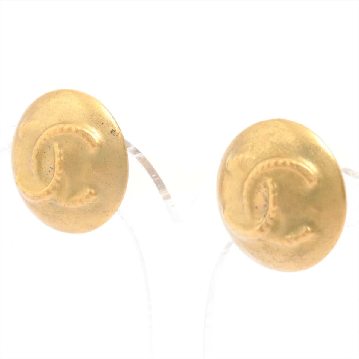 Chanel Coco Mark 95P Earrings (for both ears) GP Gold