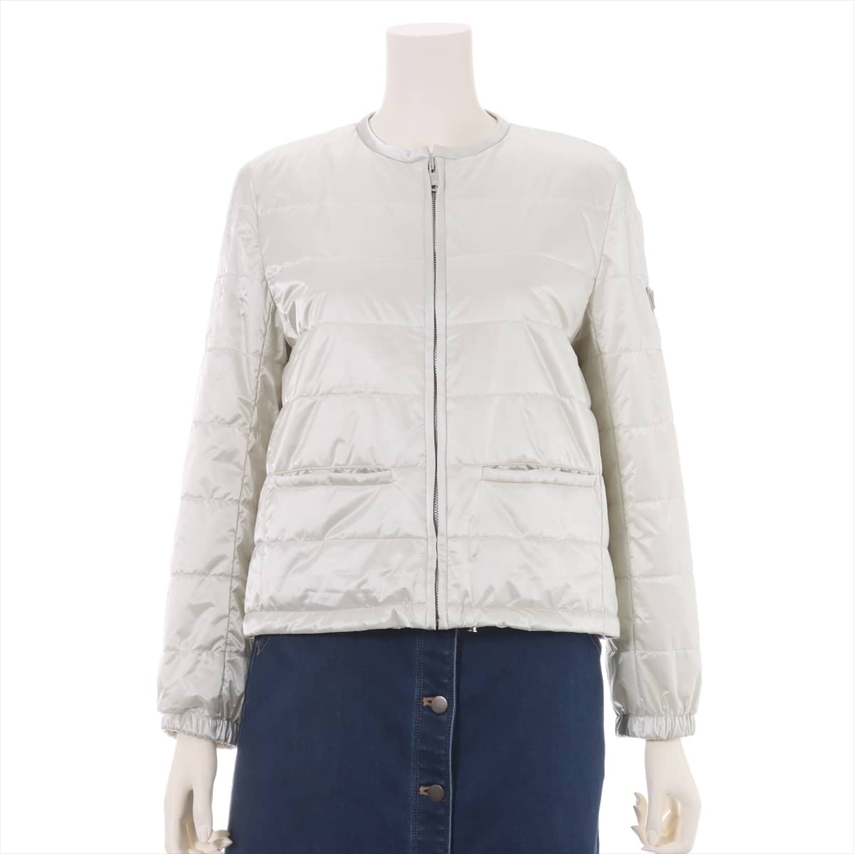 Prada 19-year Polyamide Insulated jacket 40 Ladies' White