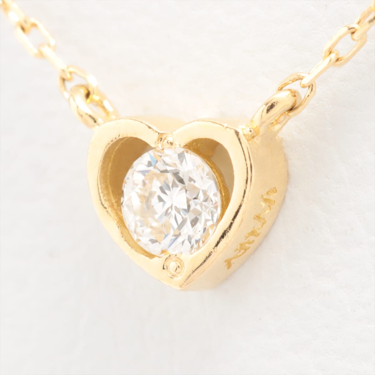 AHKAH AHKAH rose heart diamond Necklace K18YG
