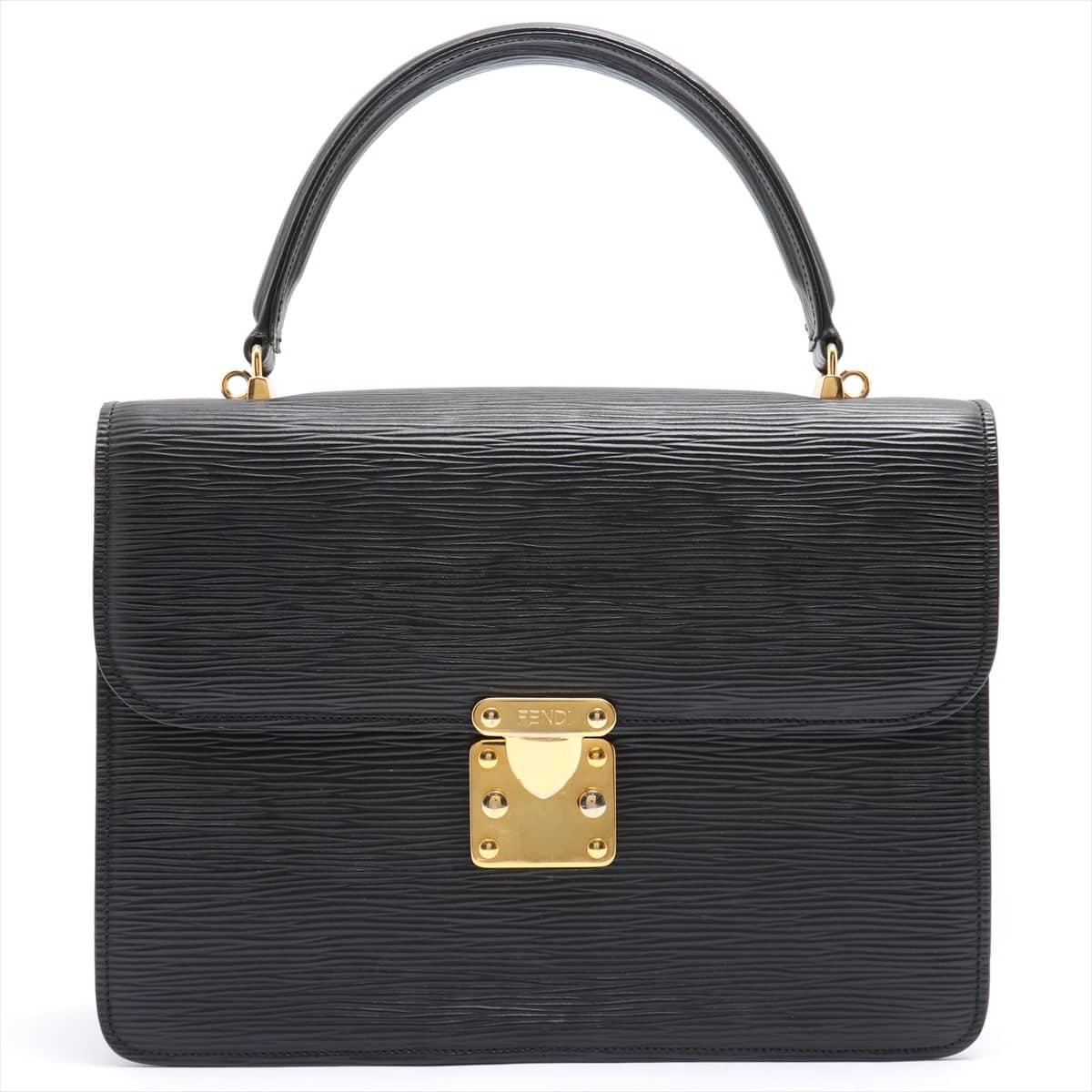 Fendi Leather 2way handbag Black