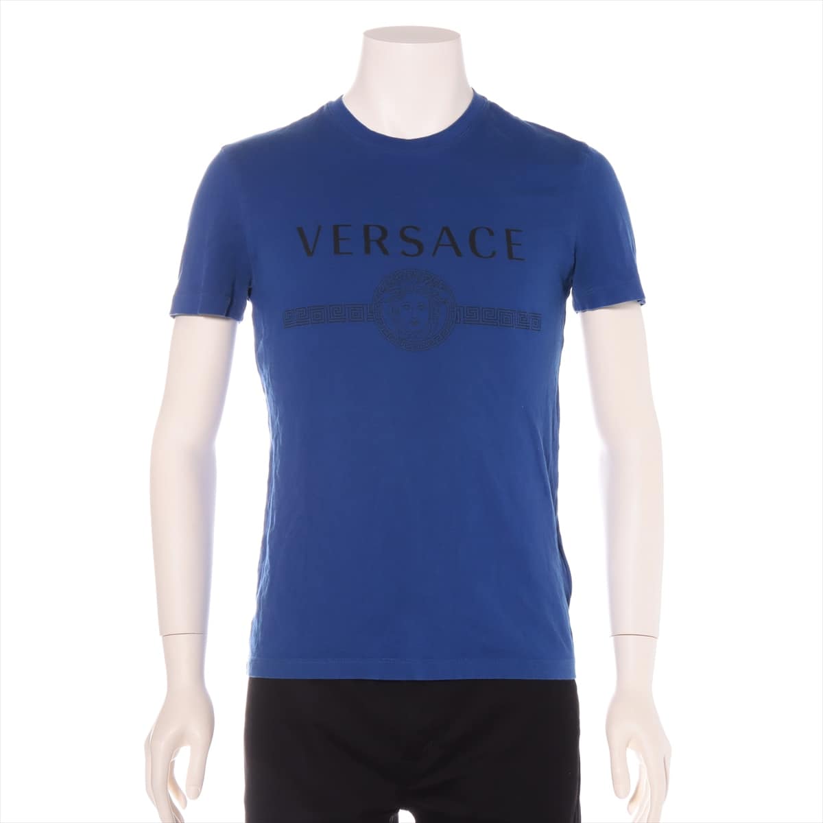 VERSACE Medusa Cotton T-shirt XS Men's Blue  Logo
