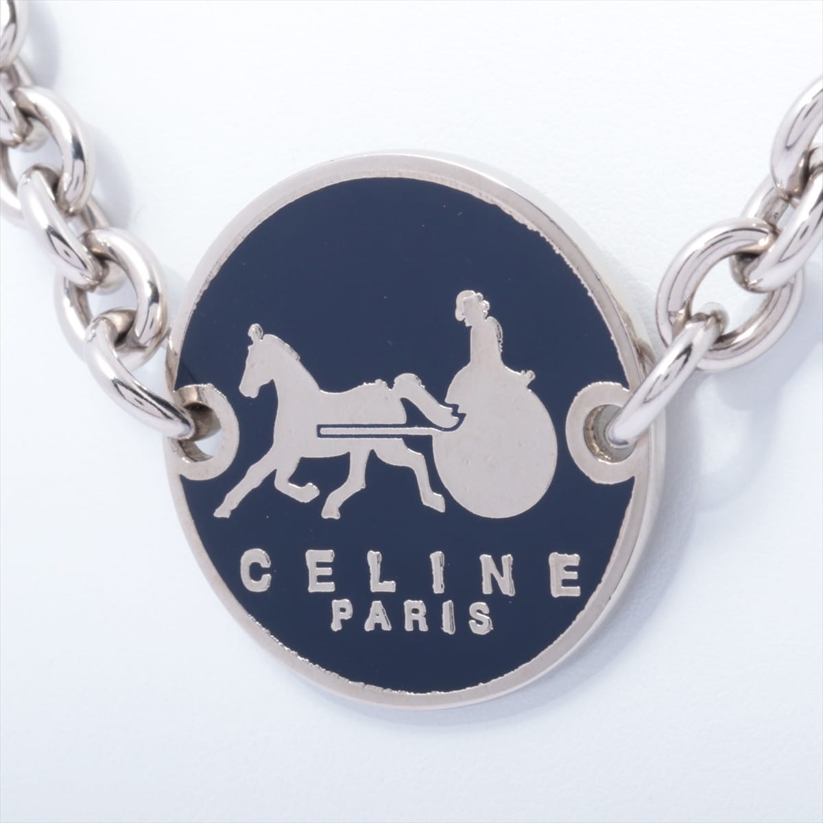 CELINE Necklace Metallic material carriages Silver
