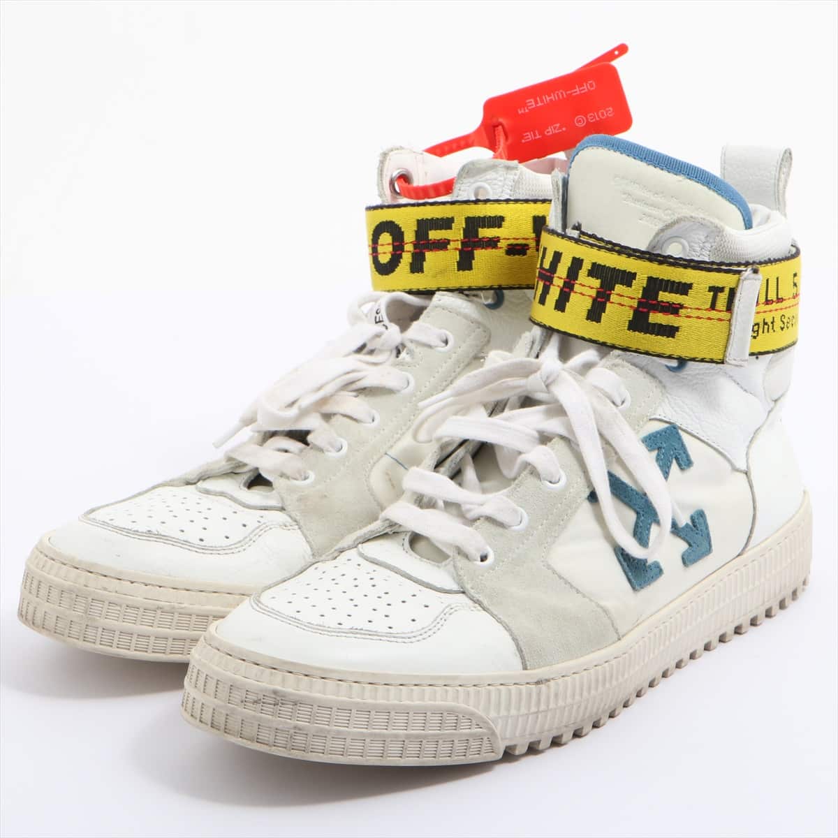 Off-White Leather High-top Sneakers 44 Men's White court classic