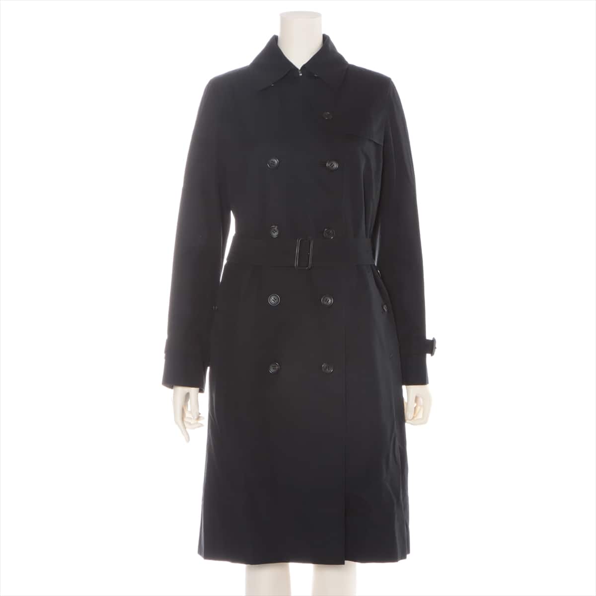 Burberry London Cotton Trench coat 36 Ladies' Black Lined  embroidered initials