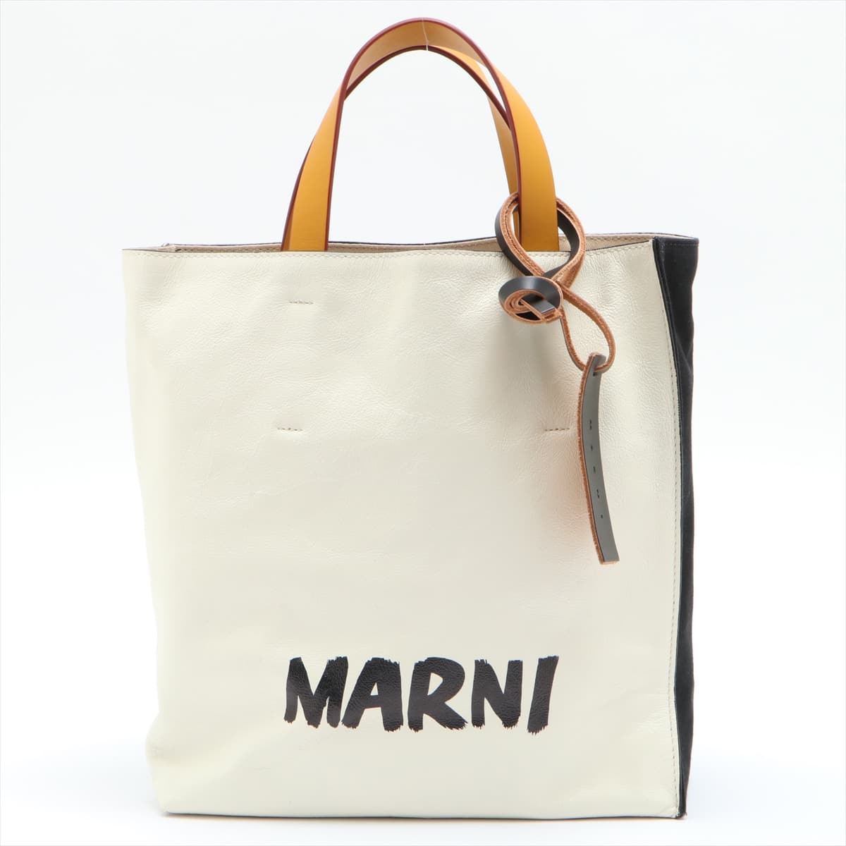 Marni Canvas & leather 2way handbag Black × White