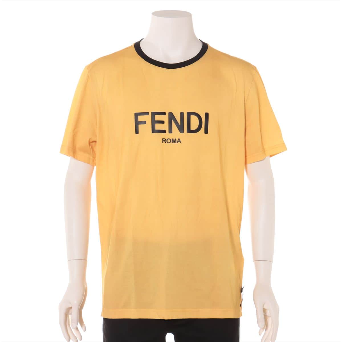 Fendi 20 years Cotton T-shirt XXL Men's Yellow