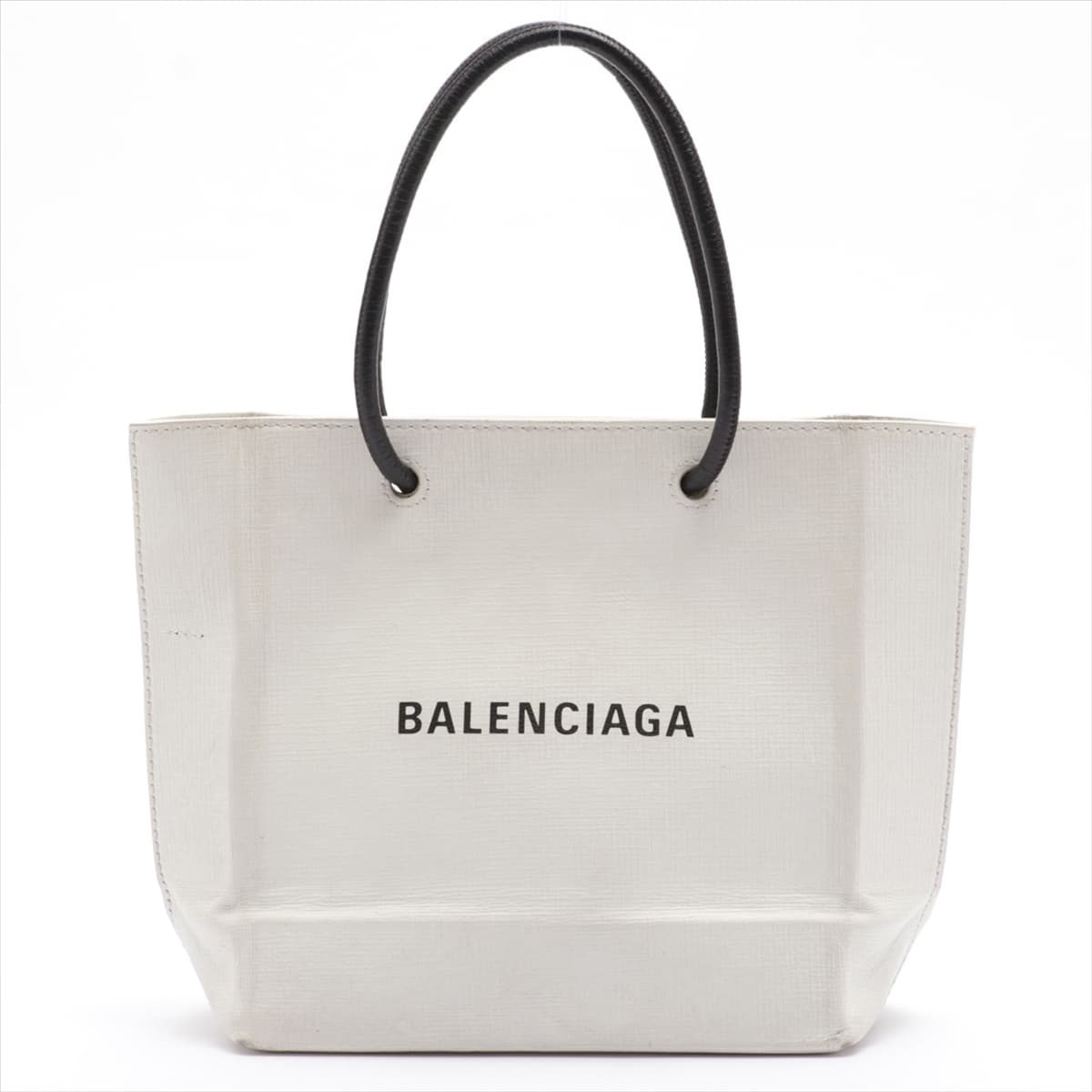 Balenciaga Shopping Tote XXS Leather 2way handbag White 572411
