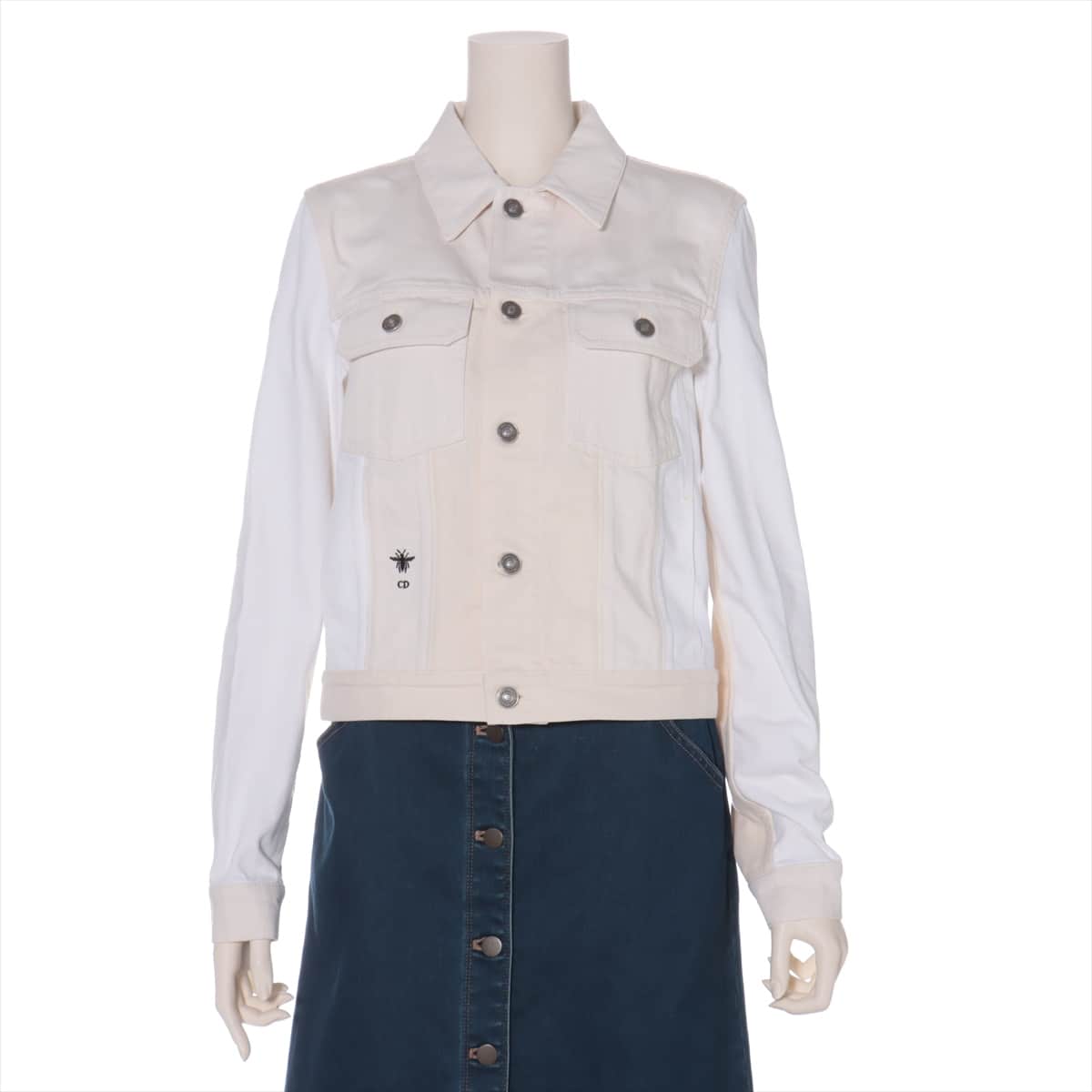 Christian Dior Cotton Denim jacket 38 Ladies' White