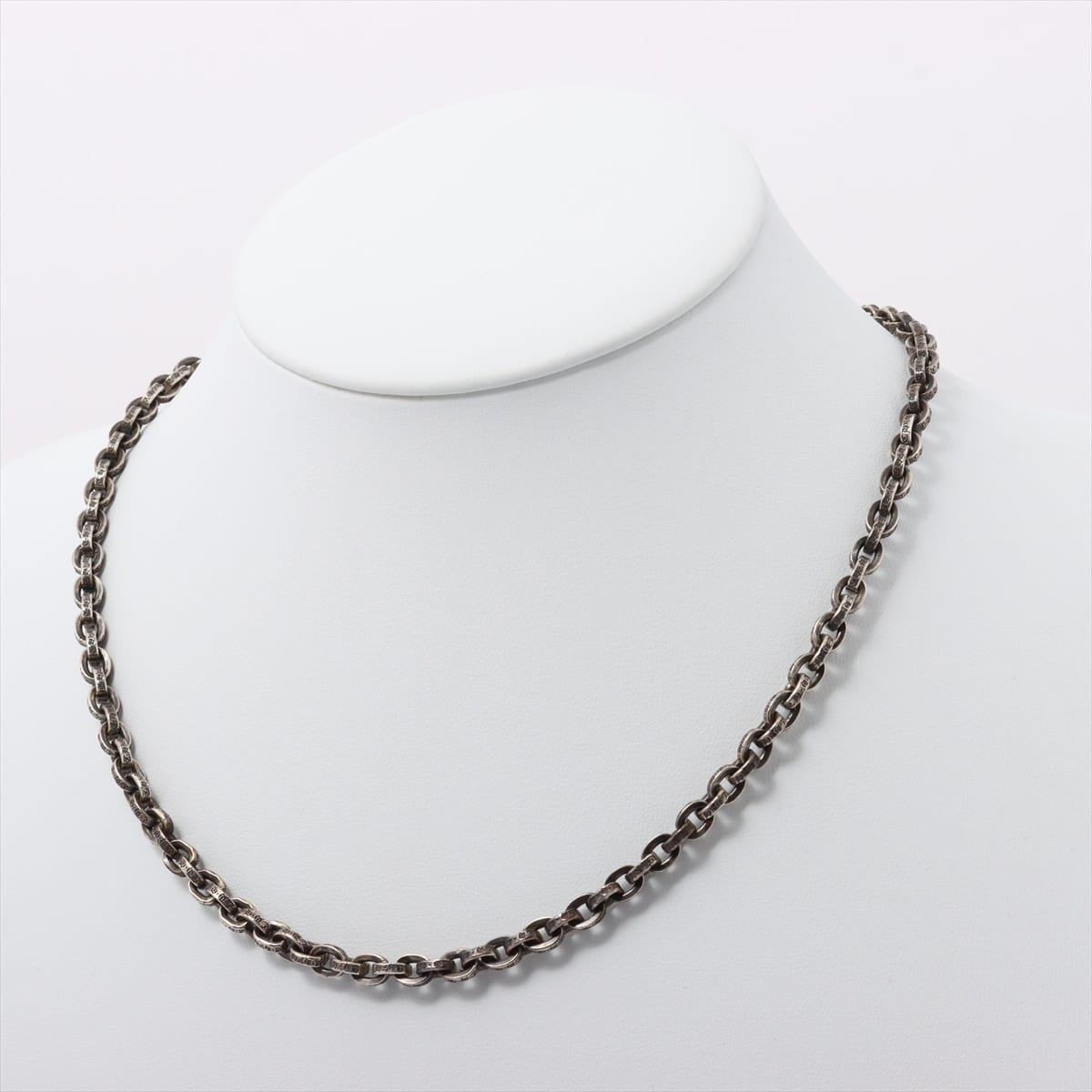 Chrome Hearts Paper Chain 18 inches Necklace 925×14K 34.7g Silver