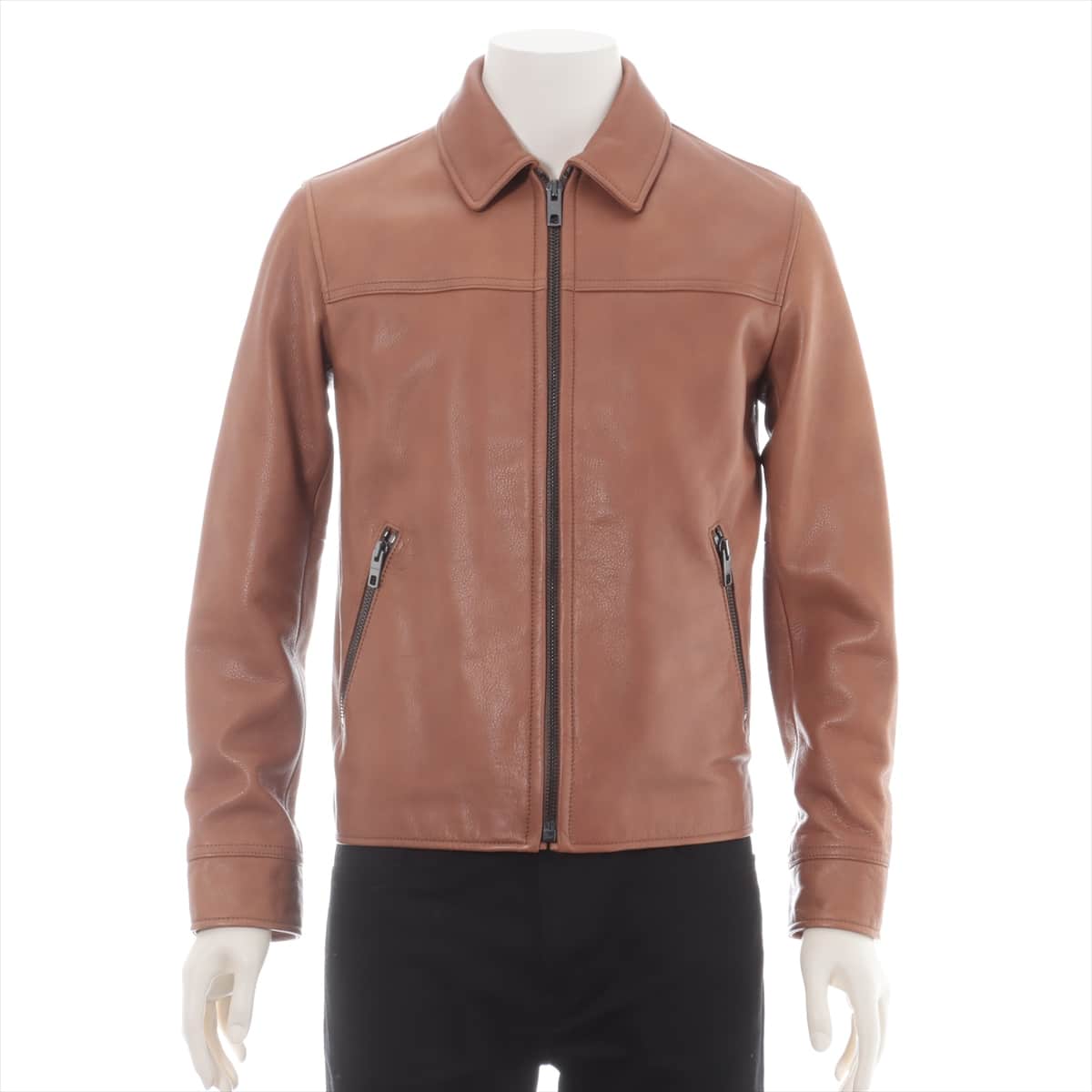 COACH Leather Jacket XS Men's Brown