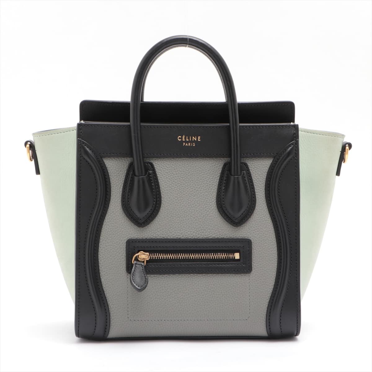 CELINE Luggage Nano shopper Leather 2way handbag Multicolor