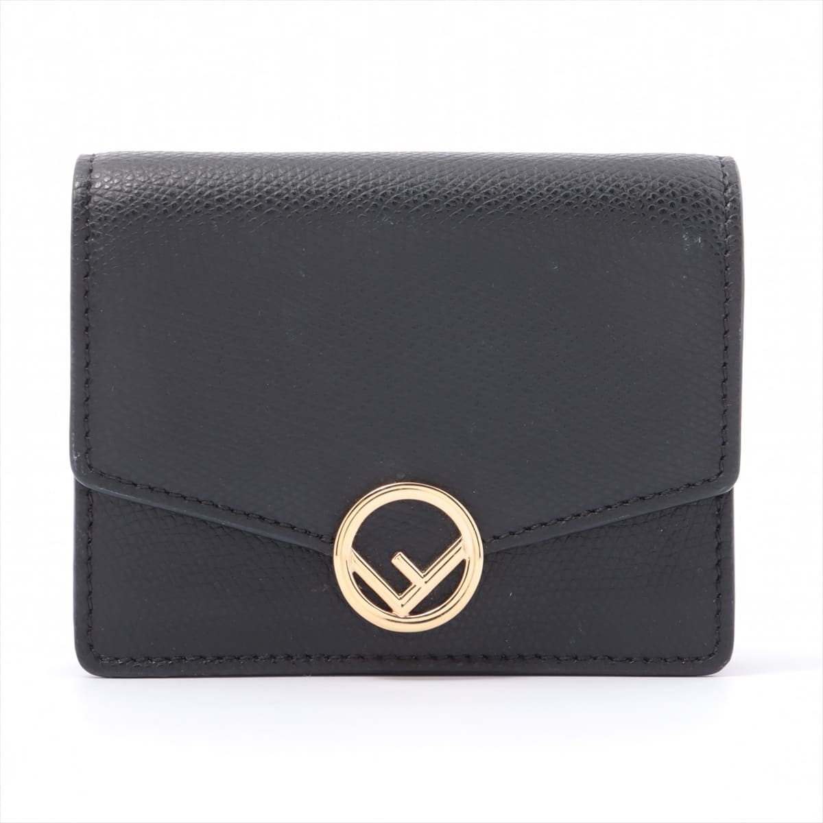 Fendi F is Fendi 8M0408 Leather Wallet chain Black