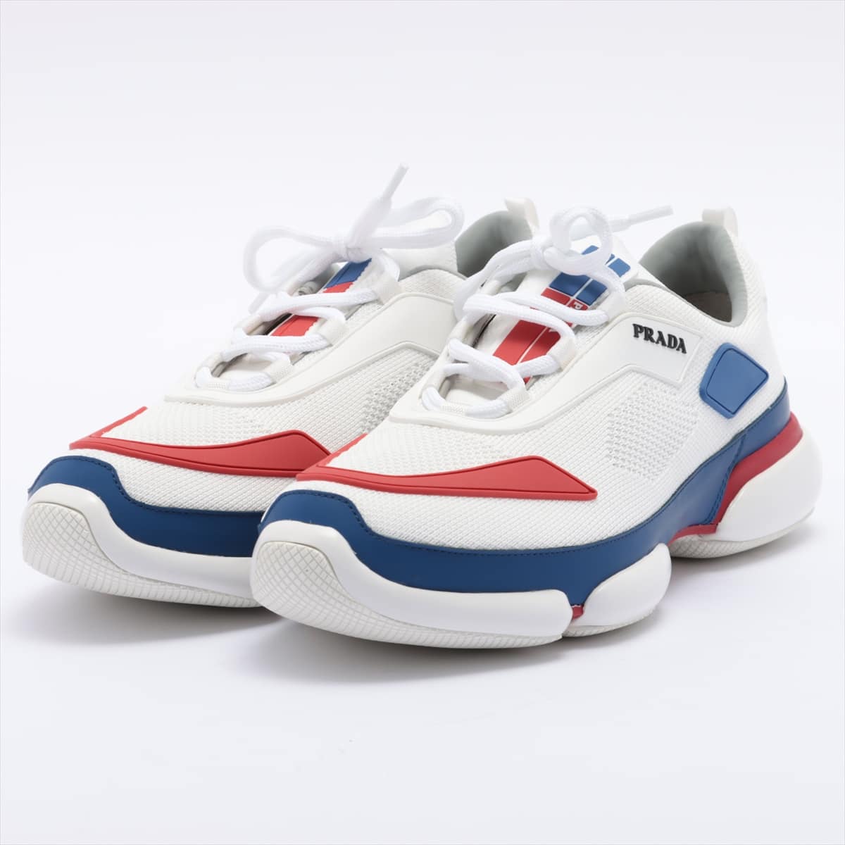 Prada Mesh Sneakers 7 1/2 Men's White 2EG253