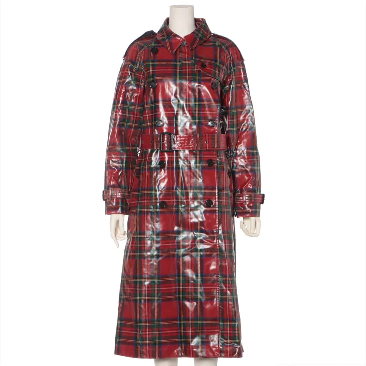 Burberry Wool & Polyester Trench coat 38 Ladies' Red