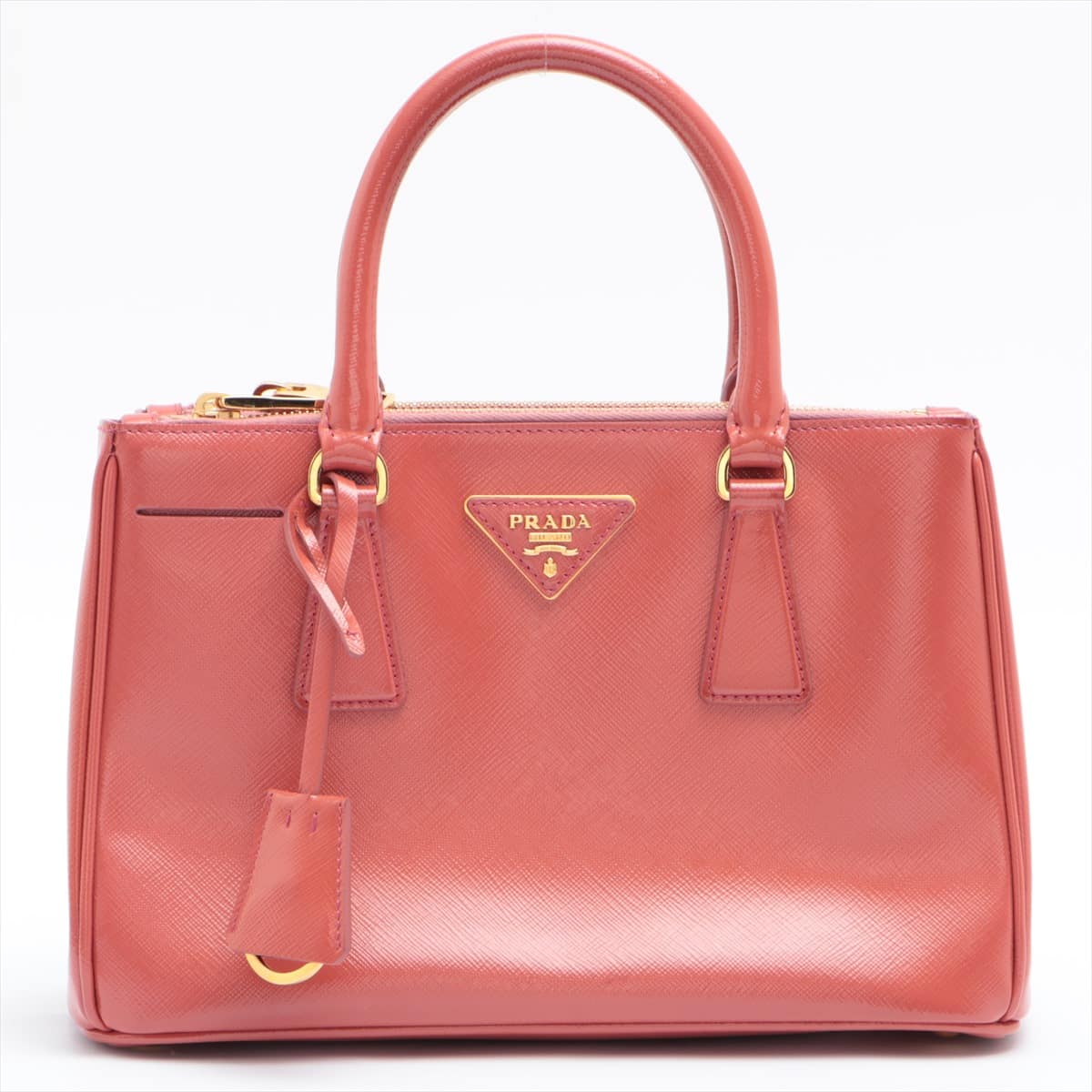 Prada Saffiano Vernice 2way handbag Pink BN2316