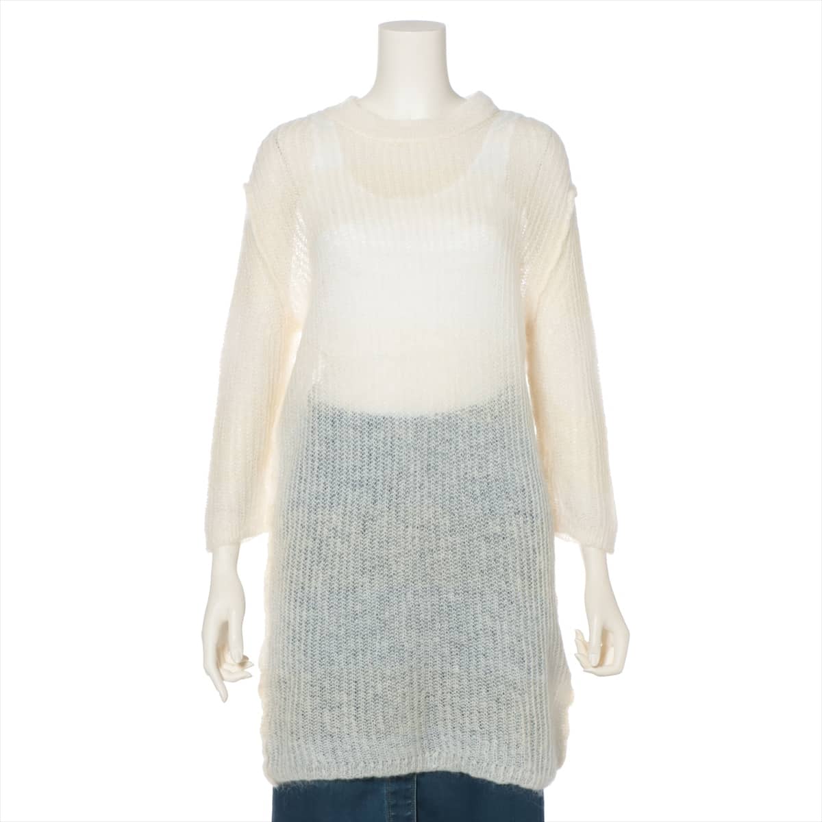 MM6 14 years Wool & Mohair Knit M Ladies' Ivory