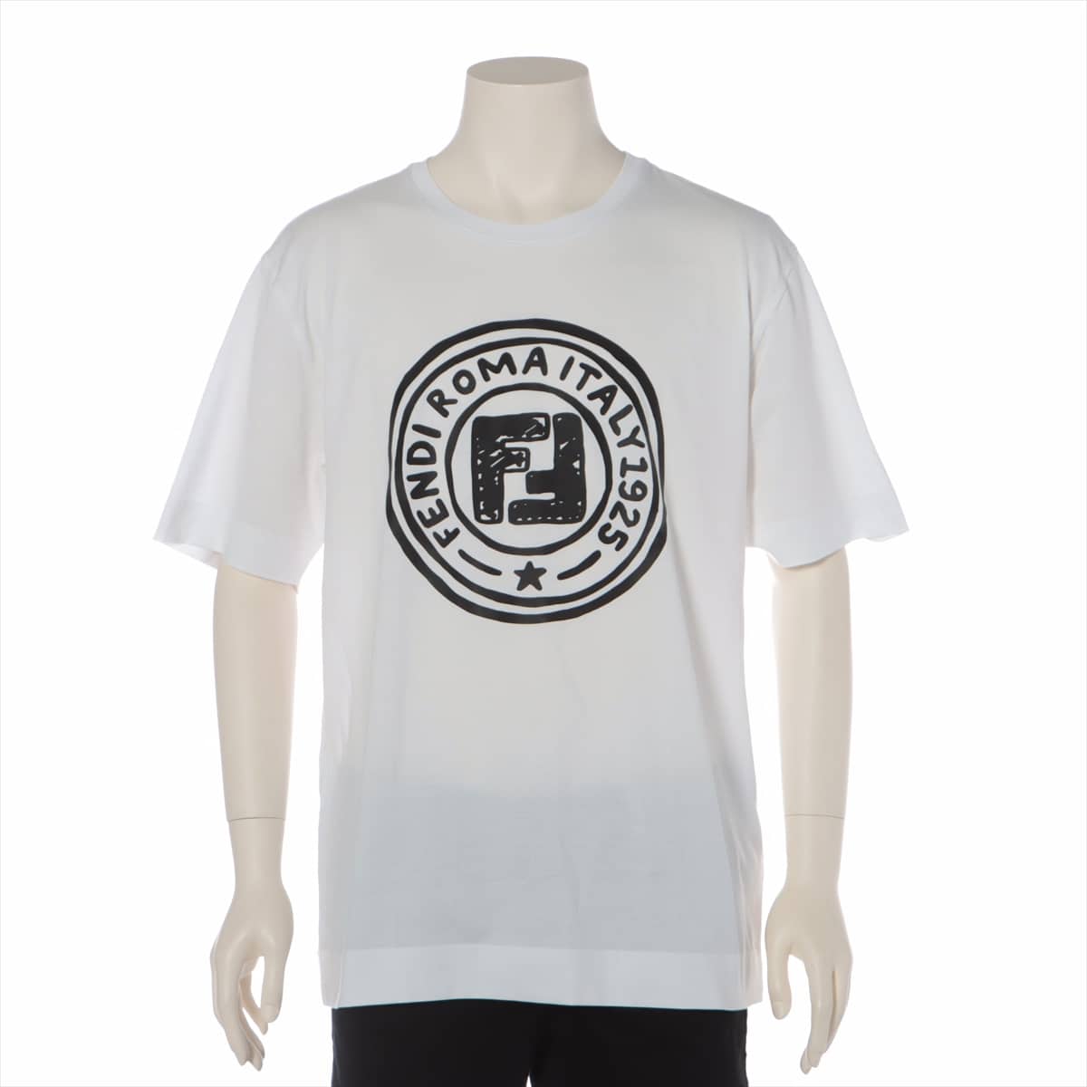 Fendi 19-year Cotton T-shirt M Men's White  Joshua Vidas