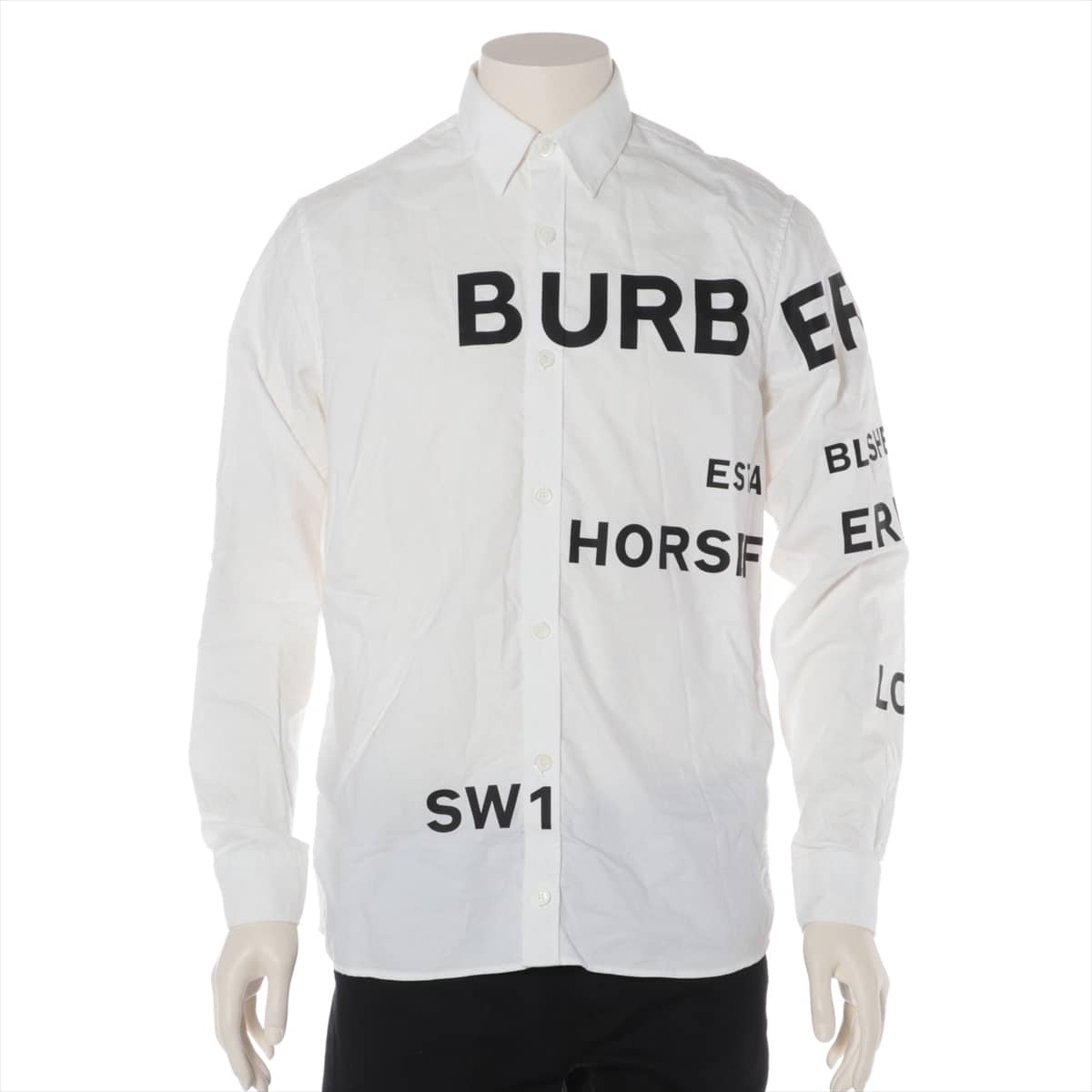 Burberry Cotton Shirt XS Men's White  Horse ferry