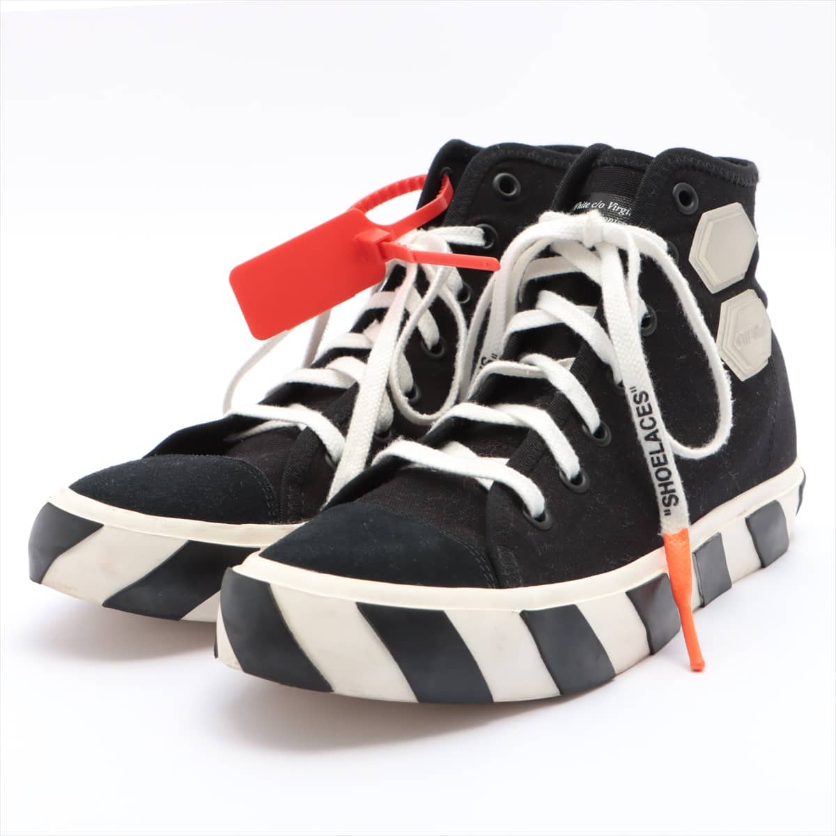 Off-White canvas High-top Sneakers 42 Men's Black