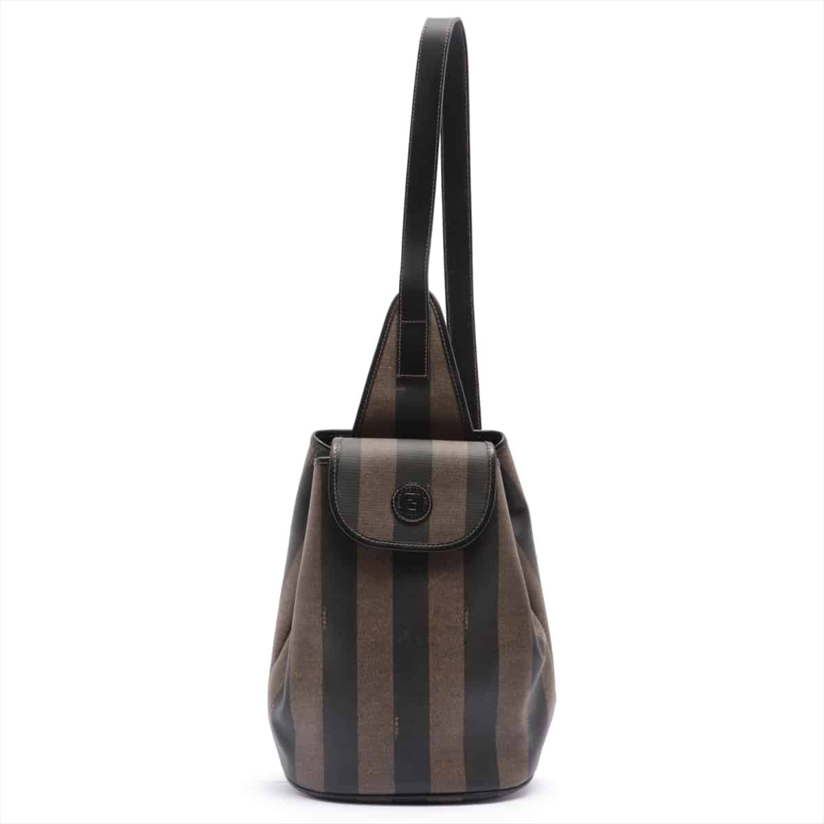 Fendi Pecan PVC Sling backpack Brown
