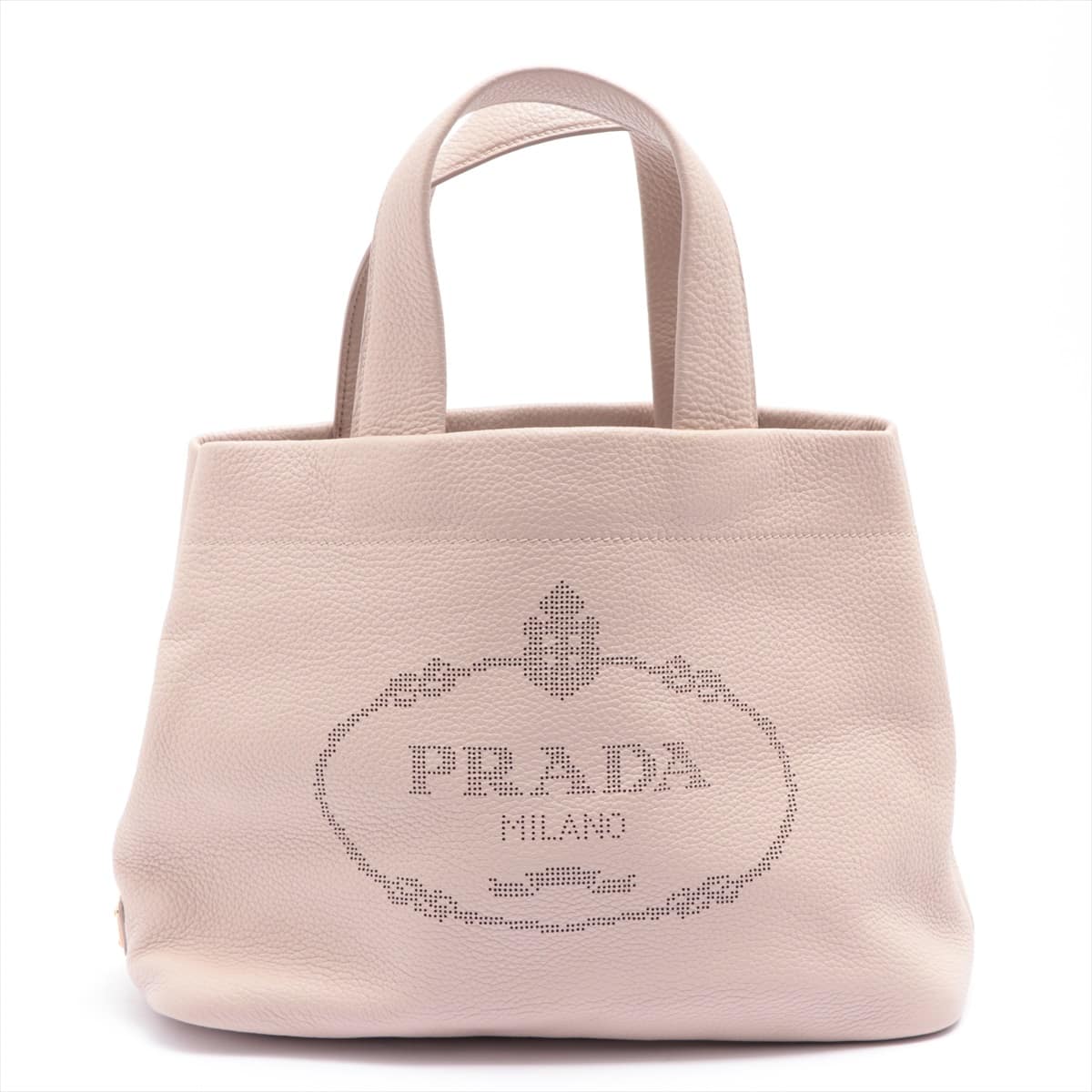 Prada Vitello Daino Leather Hand bag Pink 1BG384