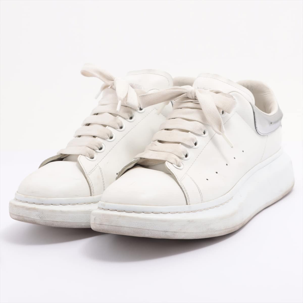 Alexander McQueen Leather Sneakers 41 Men's White