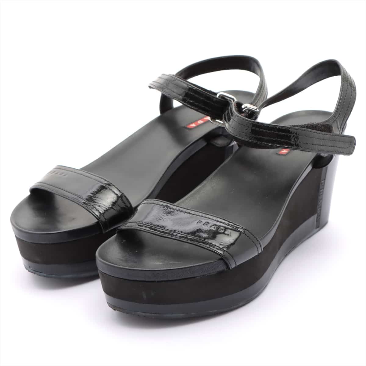 Prada Patent leather Sandals 37 Ladies' Black