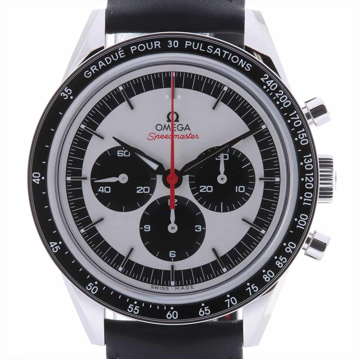 Omega Speedmaster 311.32.40.30.02.001 SS & Leather AT White-Face