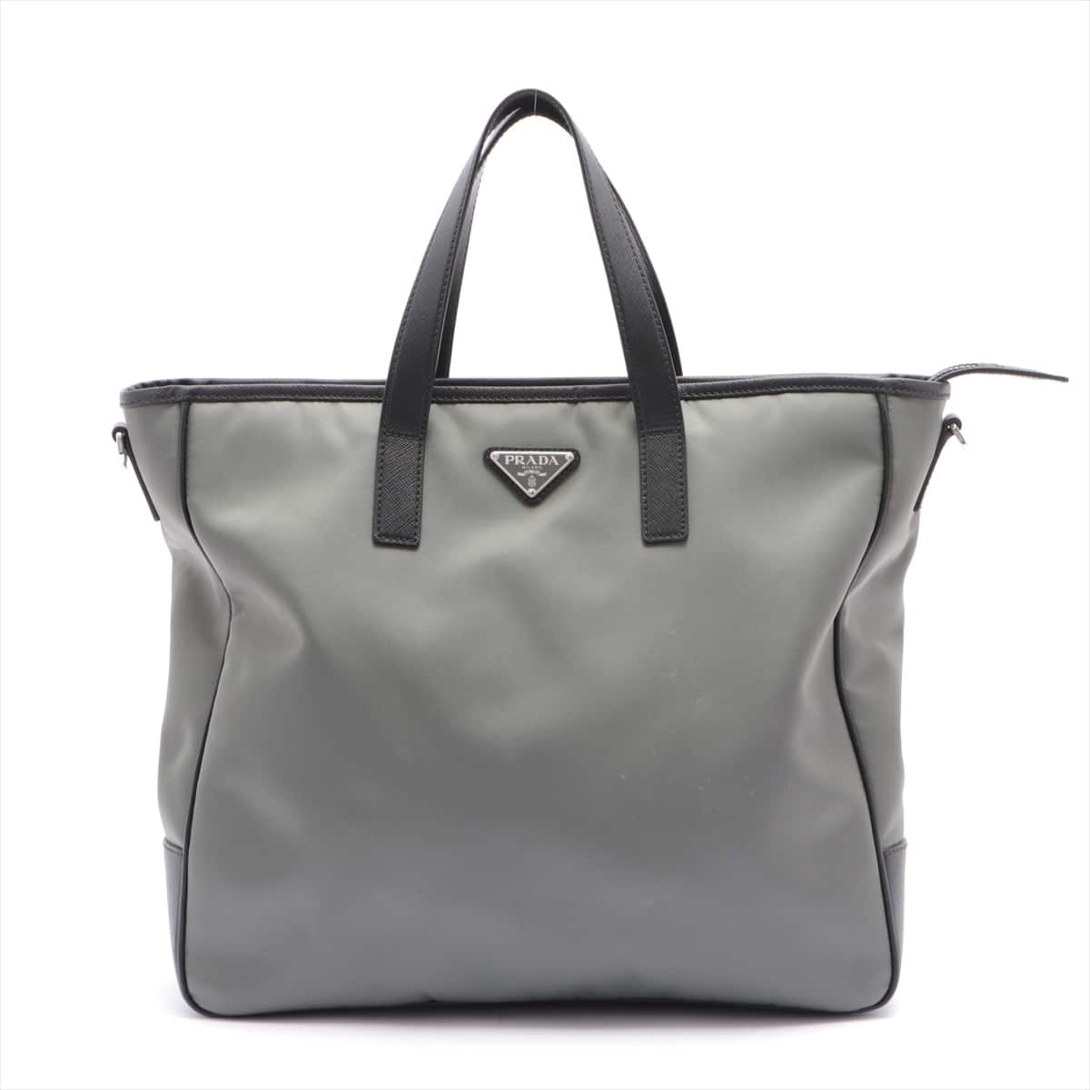 Prada Tessuto 2way handbag Grey 2VG064