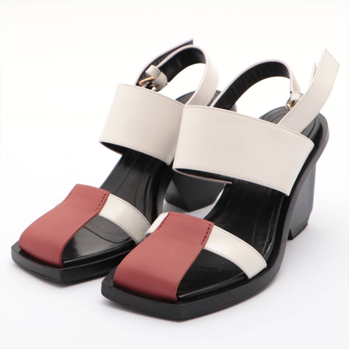 Marni Leather Sandals 35 Ladies' White Has half rubber