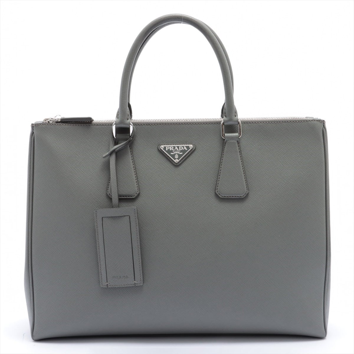Prada Saffiano Travel 2way handbag Grey 2VG061