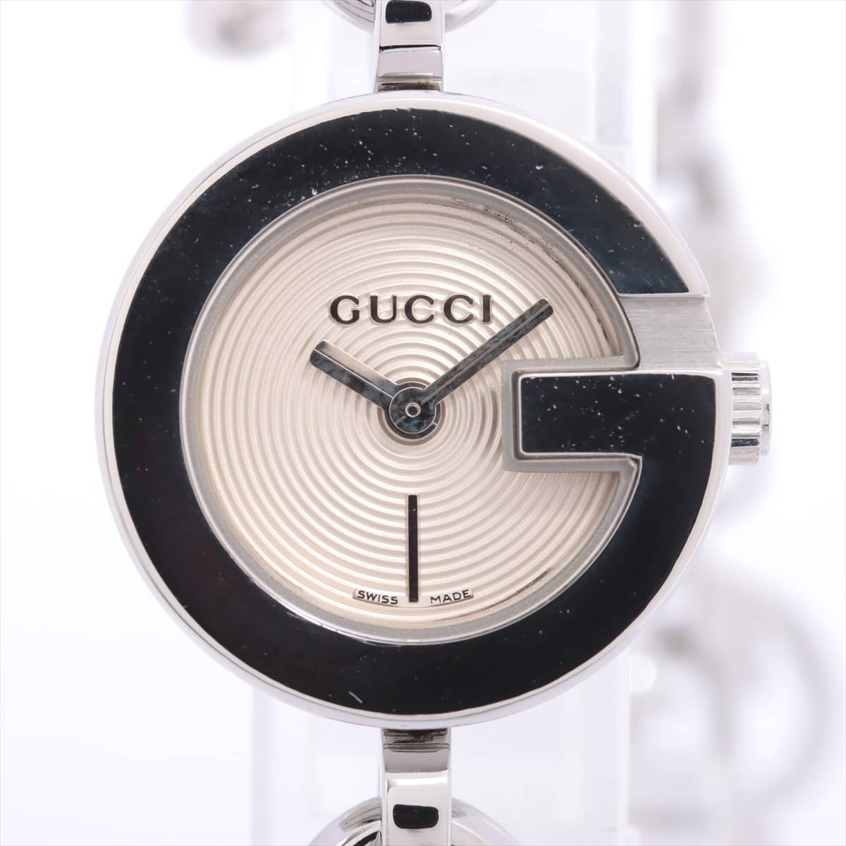 Gucci  charm breath watch 107 SS QZ Silver-Face