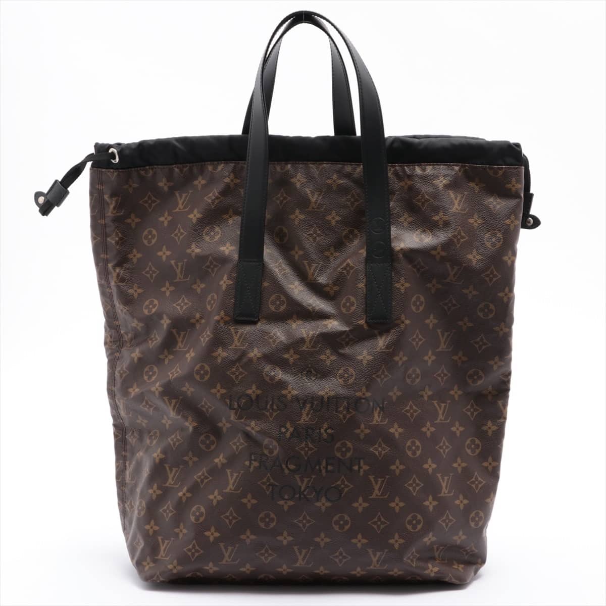 Louis Vuitton × fragment design Monogram Macassar Cabas Light M43416 Brown FO2107 with pouch Limited to Japan