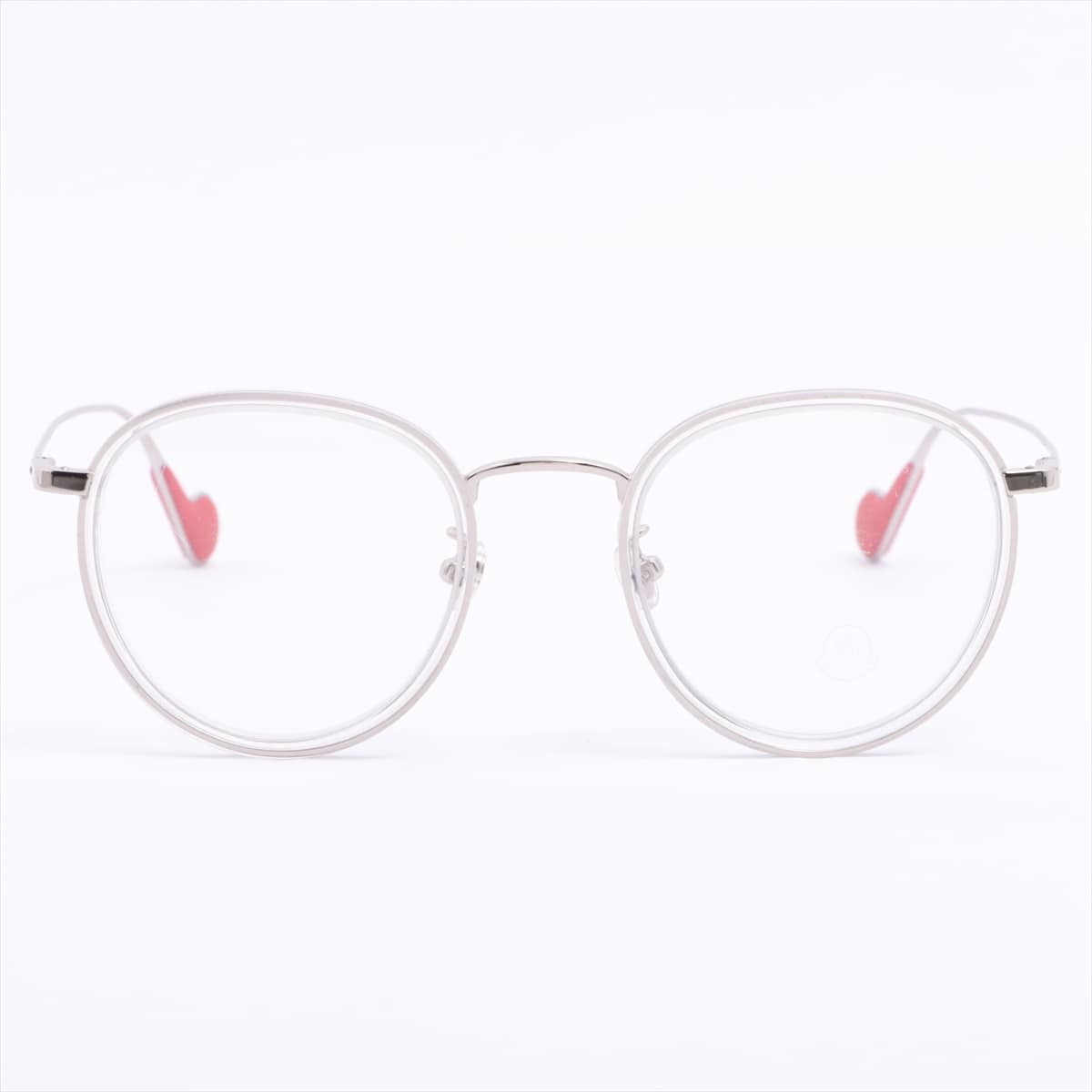 Moncler ML 5092-D Glasses Plastic Red x silver Degree
