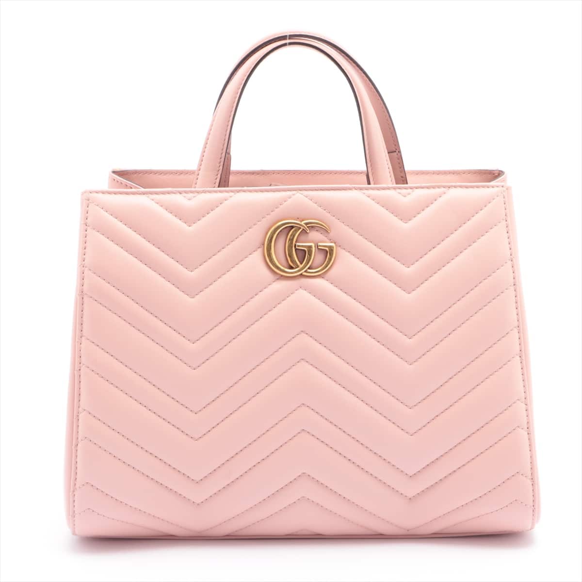 Gucci GG Marmont Leather 2way handbag Pink 448054
