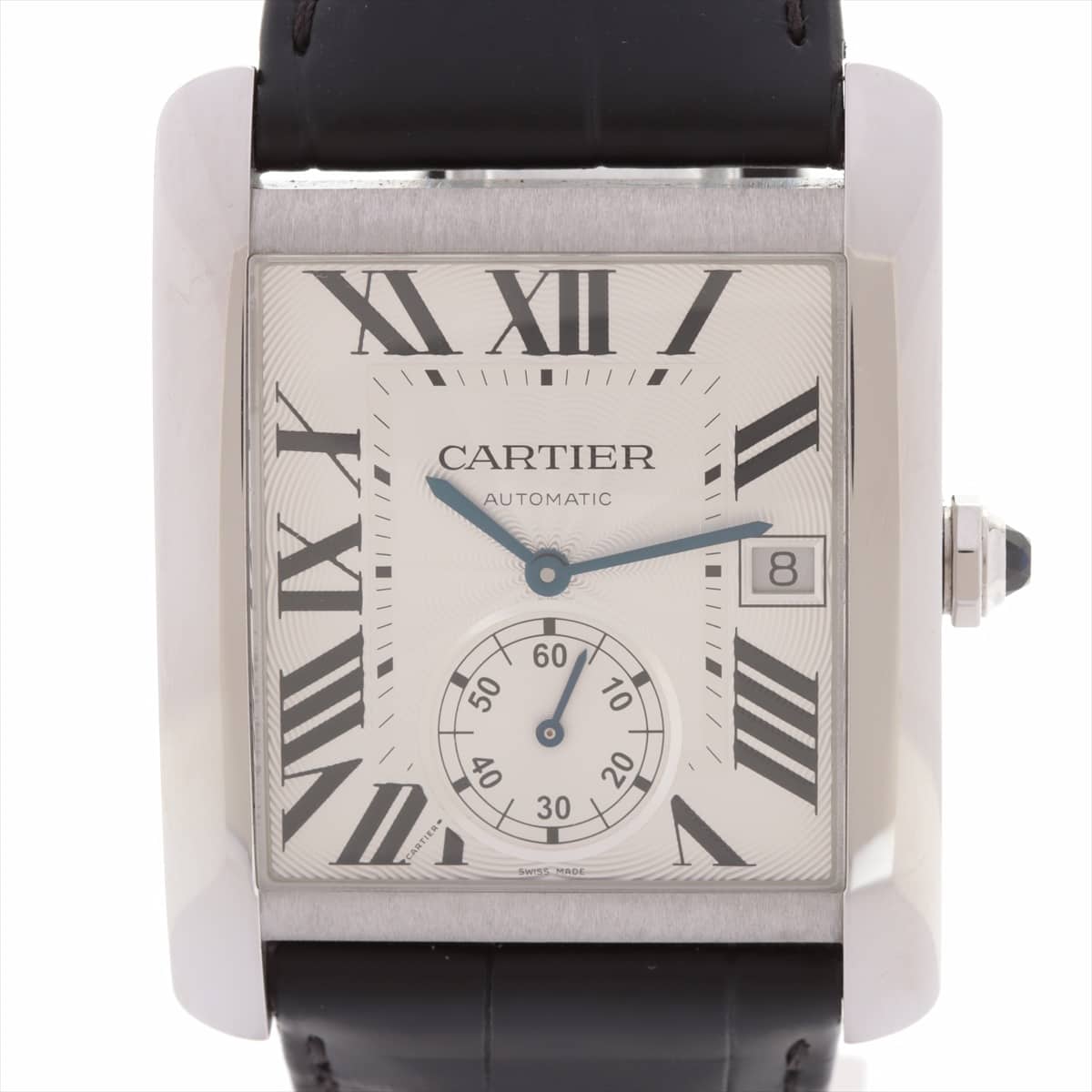 Cartier Tank MC W5330003 SS & Leather AT White-Face