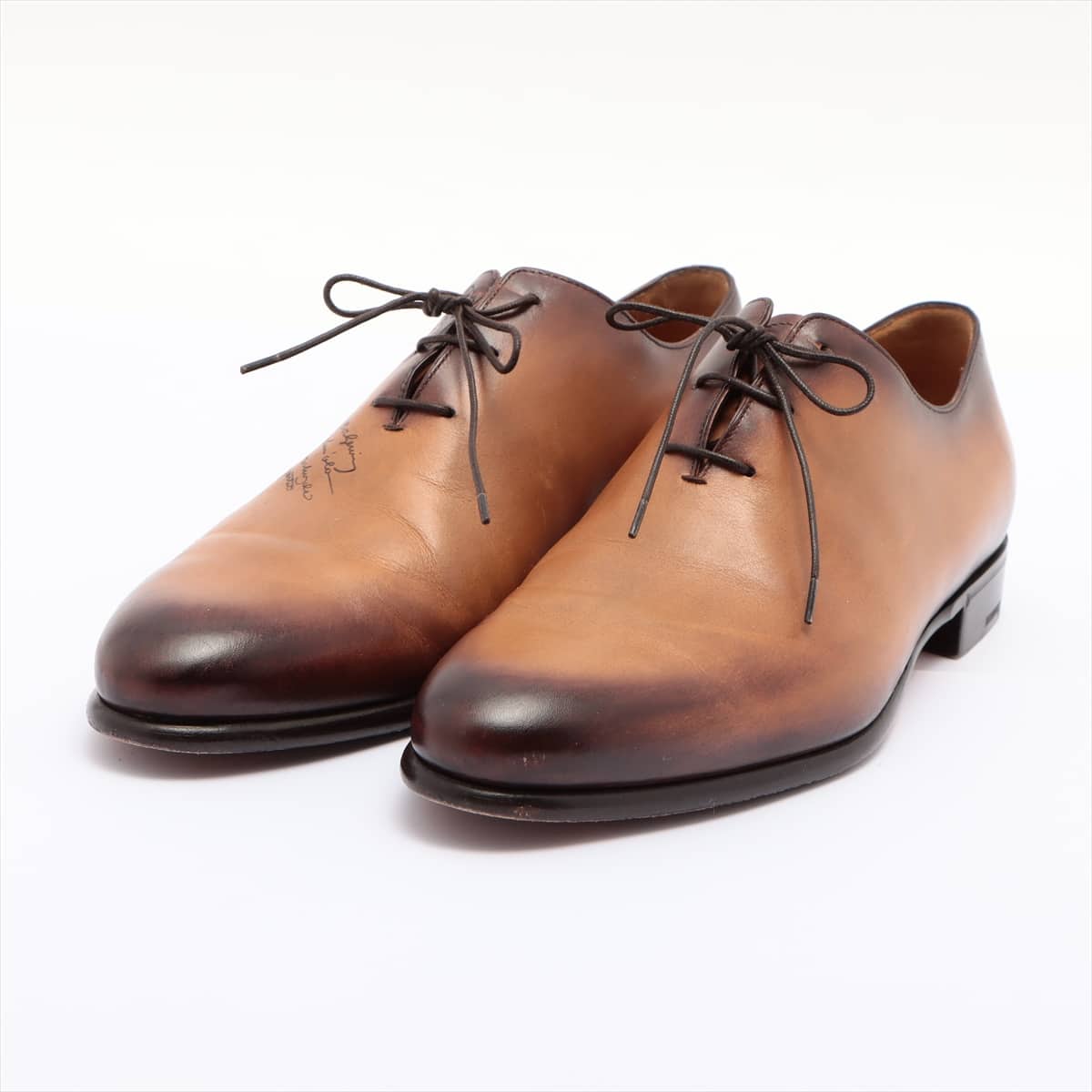 Berluti Alessandro Calfskin Leather shoes 7 Men's Beige Oxford