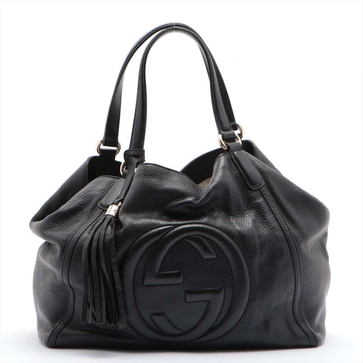 Gucci Soho Leather Hand bag Black 282309