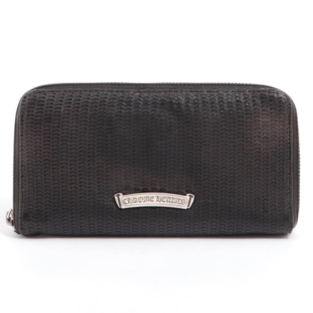 Chrome Hearts REC F ZIP Wallet Novelty leather With invoice There are internal threads and dirt