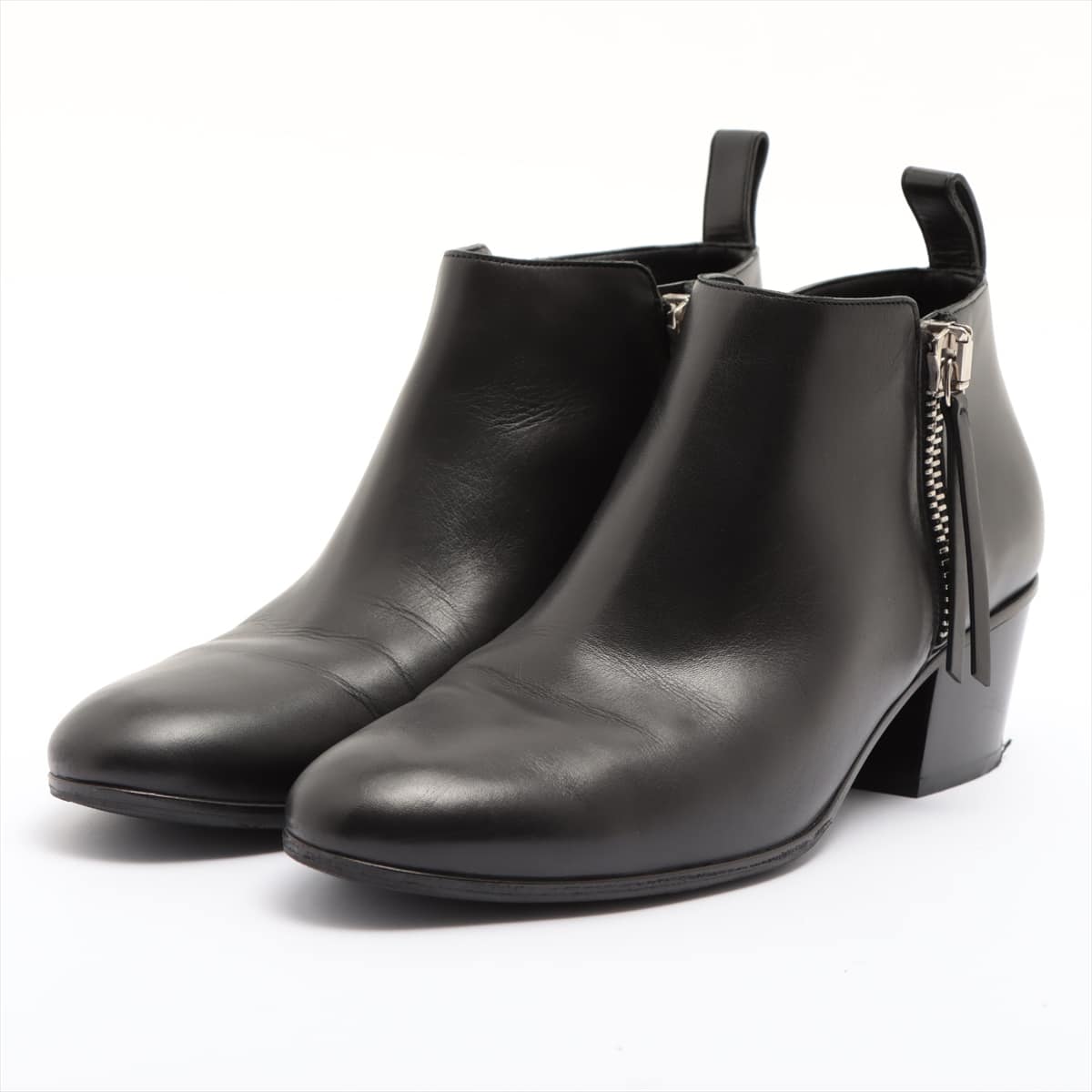 Gucci Leather Boots 38 Ladies' Black Resoled