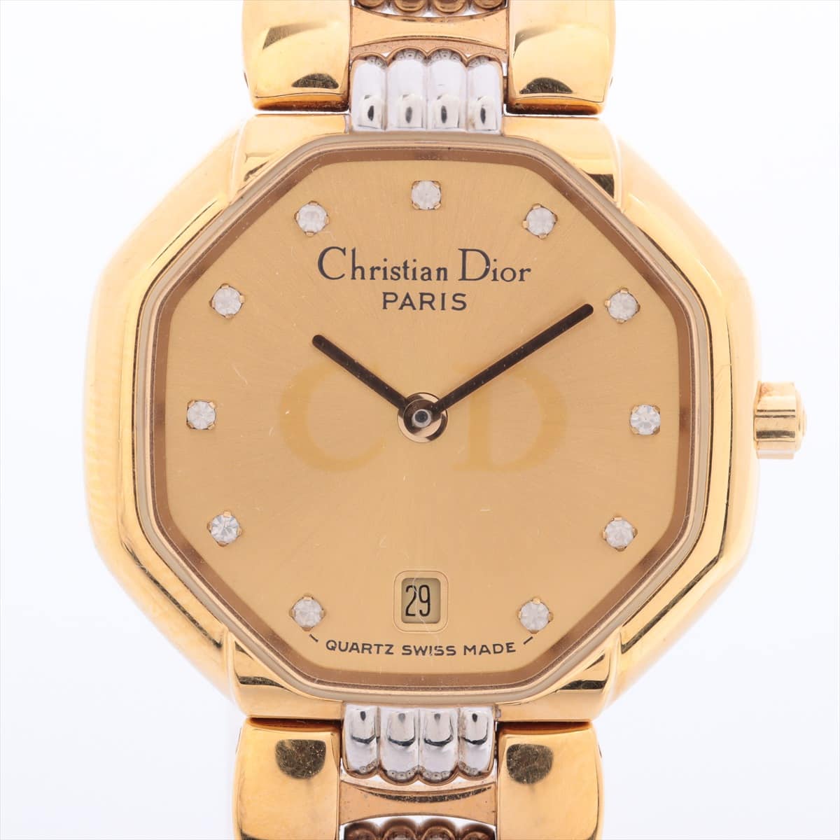 Christian Dior Swing 48.133 SS×GP QZ Champagne-Face Extra Link 4