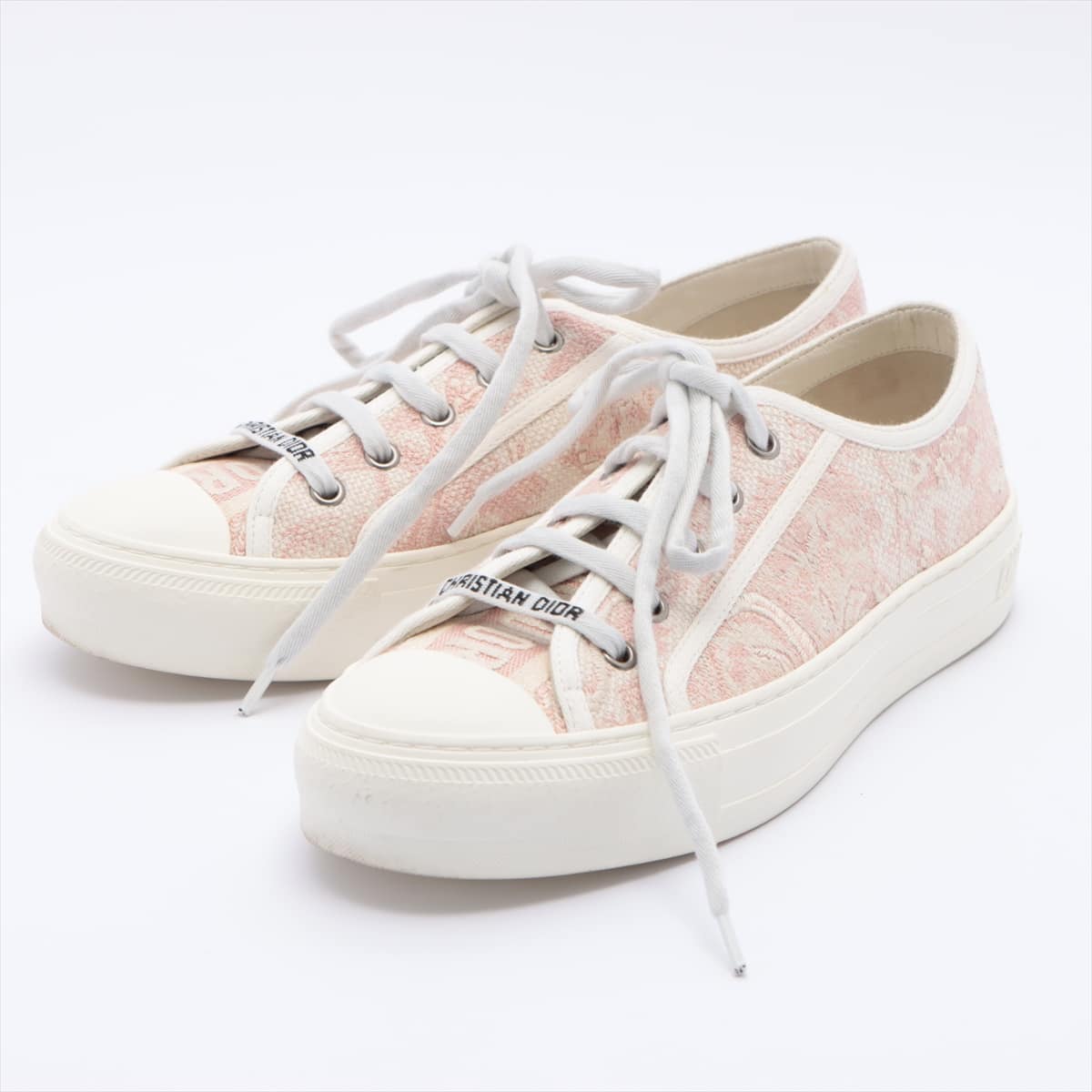 Christian Dior canvas Sneakers 37 Ladies' Pink Embroidery