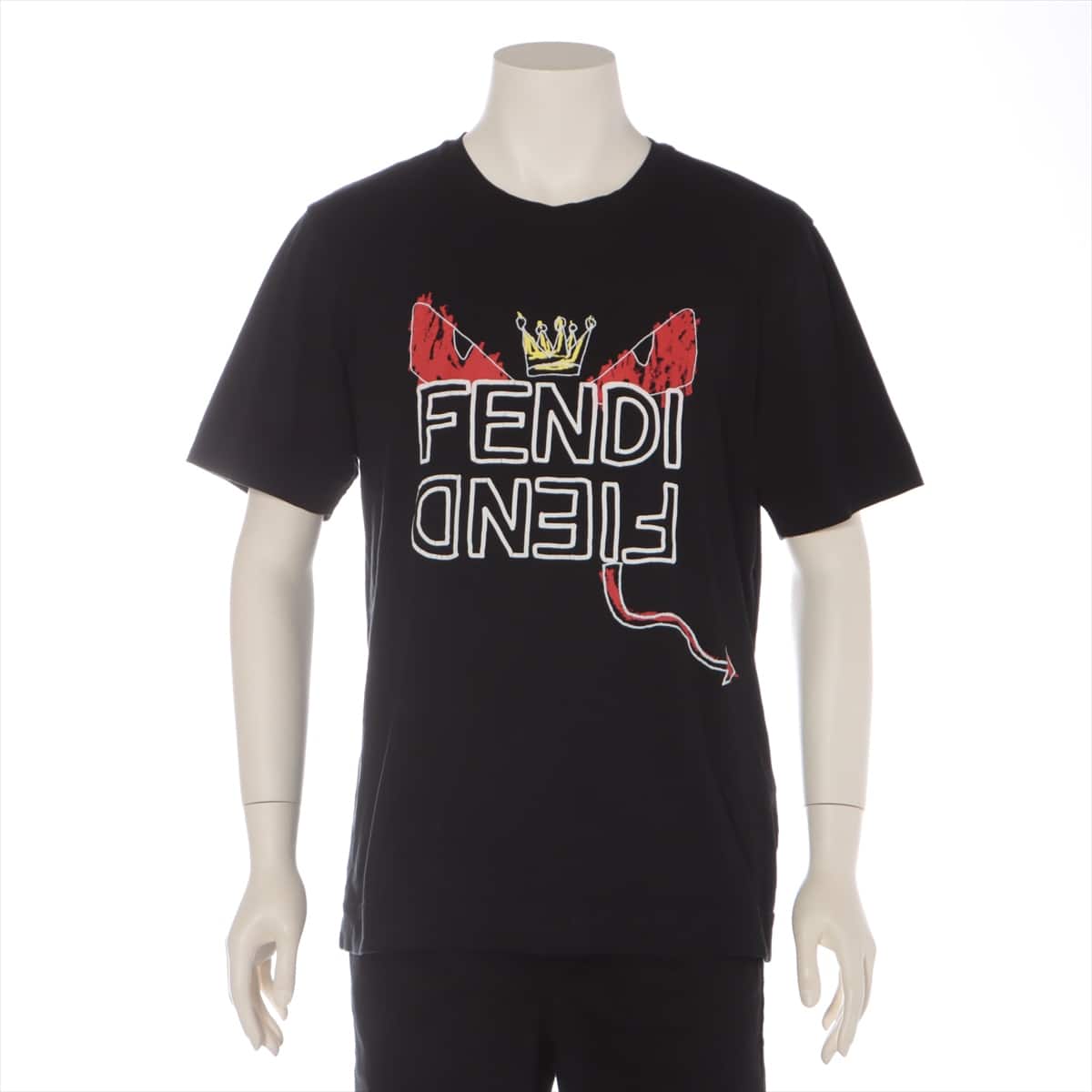 Fendi 18 years Cotton T-shirt S Men's Black  Monster
